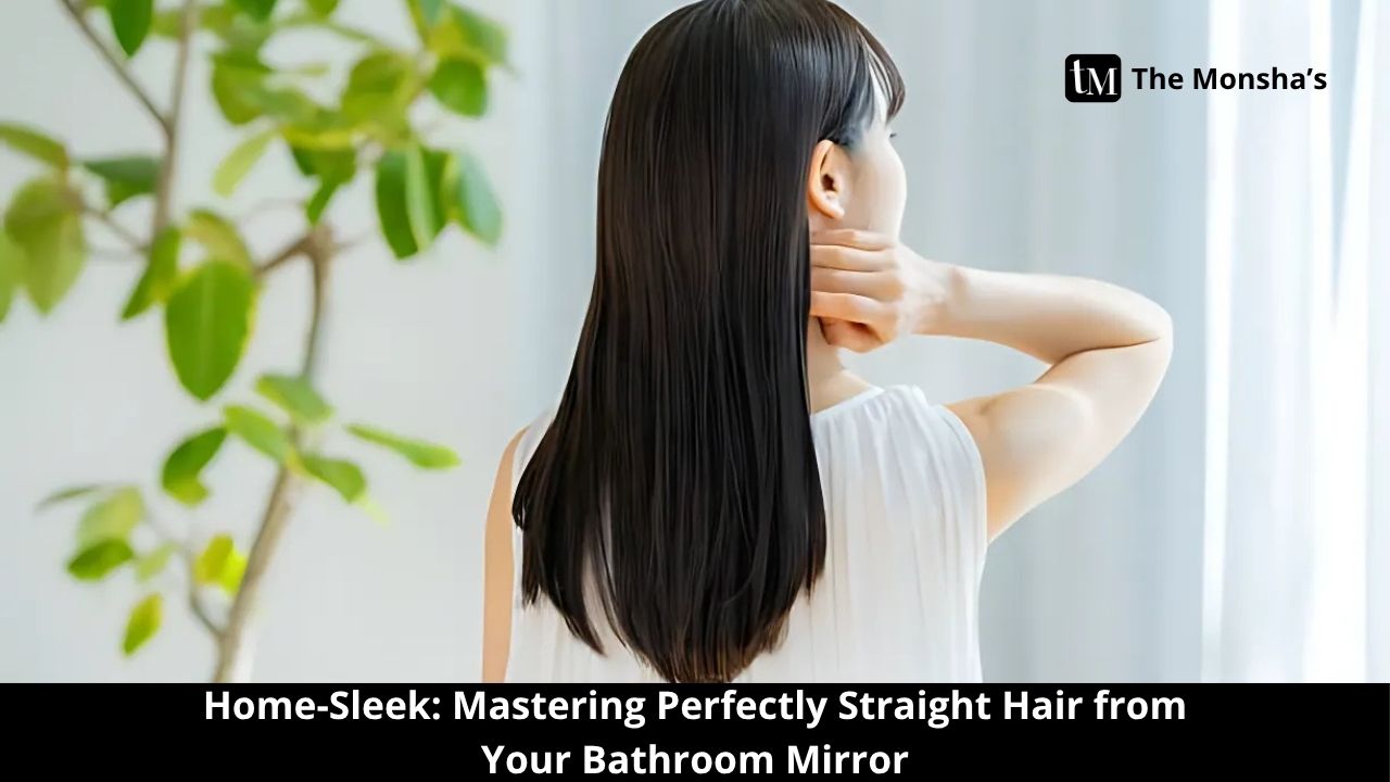 Home-Sleek: Mastering Perfectly Straight Hair from Your Bathroom Mirror