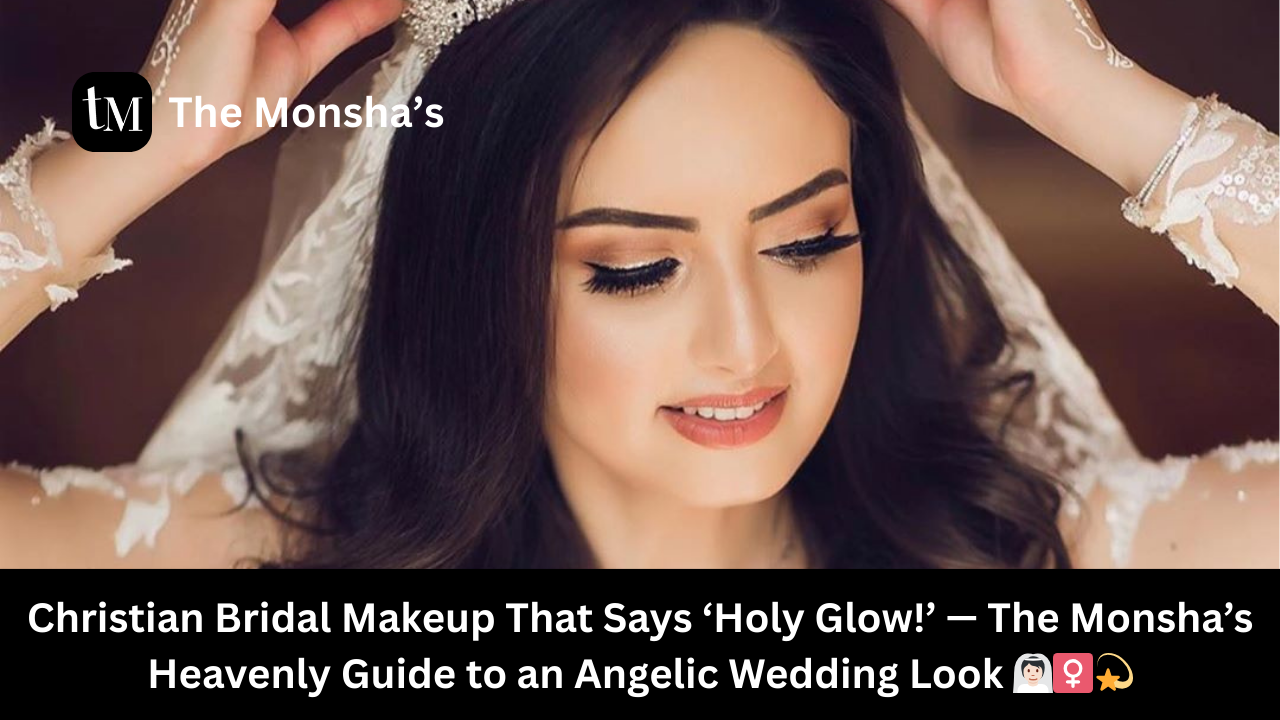 Christian Bridal Makeup That Says ‘Holy Glow!’ — The Monsha’s Heavenly Guide to an Angelic Wedding Look 👰🏻‍♀️💫