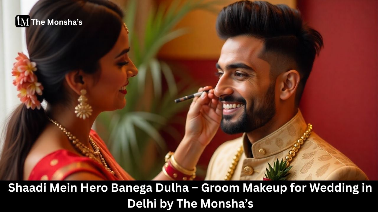 Shaadi Mein Hero Banega Dulha – Groom Makeup for Wedding in Delhi by The Monsha’s