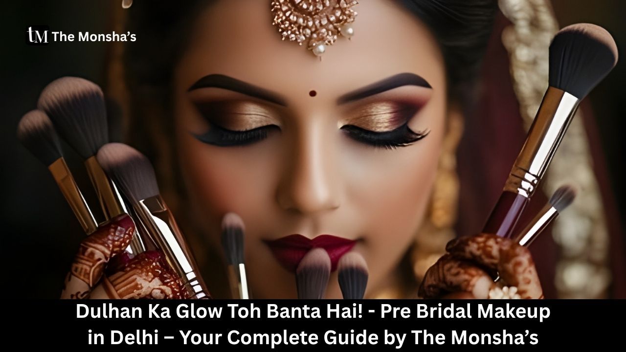 Dulhan Ka Glow Toh Banta Hai! - Pre Bridal Makeup in Delhi – Your Complete Guide by The Monsha’s