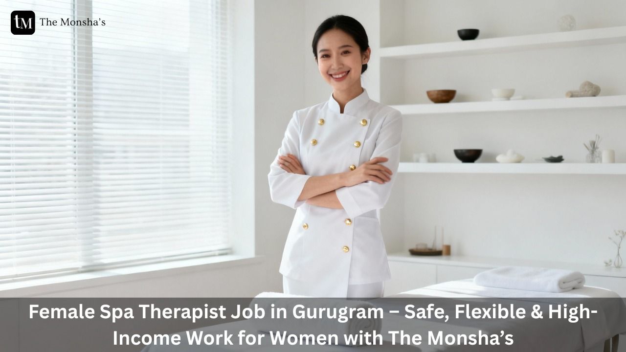 Female Spa Therapist Job in Gurugram – Safe, Flexible & High-Income Work for Women with The Monsha’s 