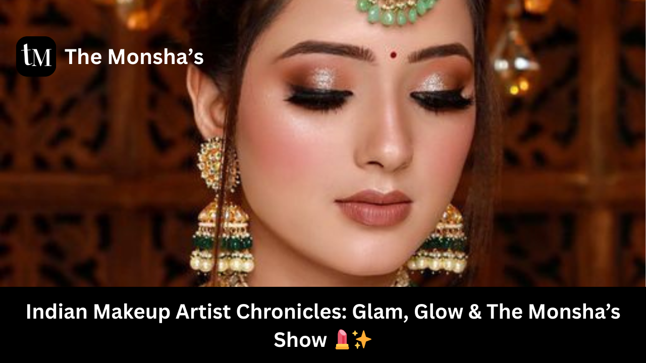 Indian Makeup Artist Chronicles: Glam, Glow & The Monsha’s Show 💄✨