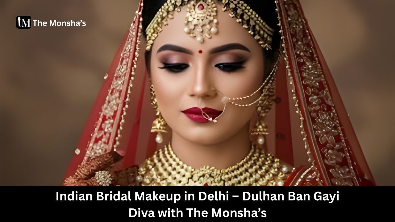 Indian Bridal Makeup in Delhi – Dulhan Ban Gayi Diva with The Monsha’s