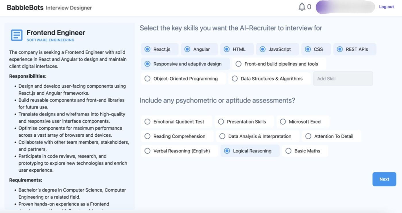 Babblebots.ai’s Interview Designer: Empowering Hiring Teams, Simplifying Recruitment