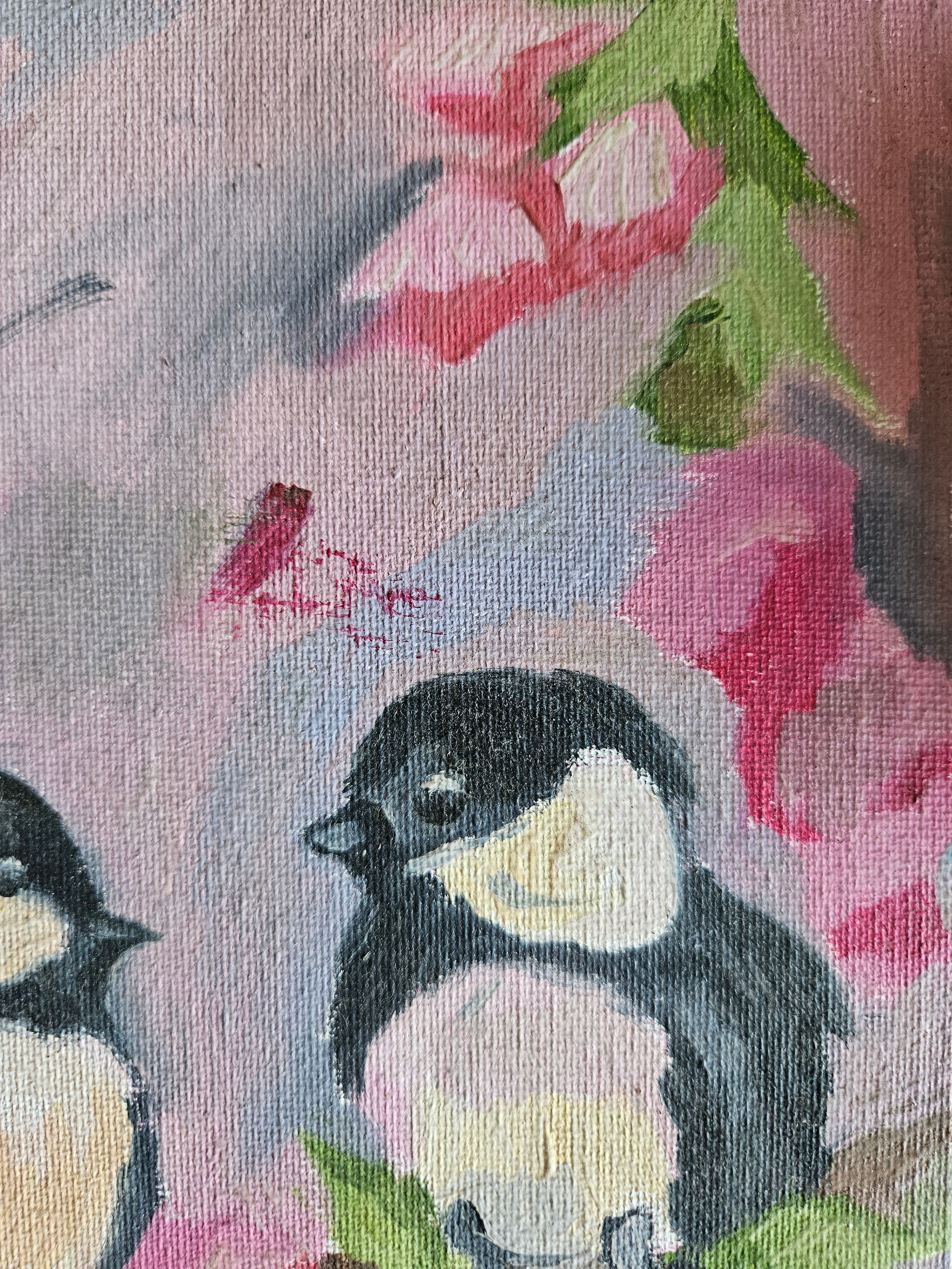 Songbird in Bloom Painting - View 4