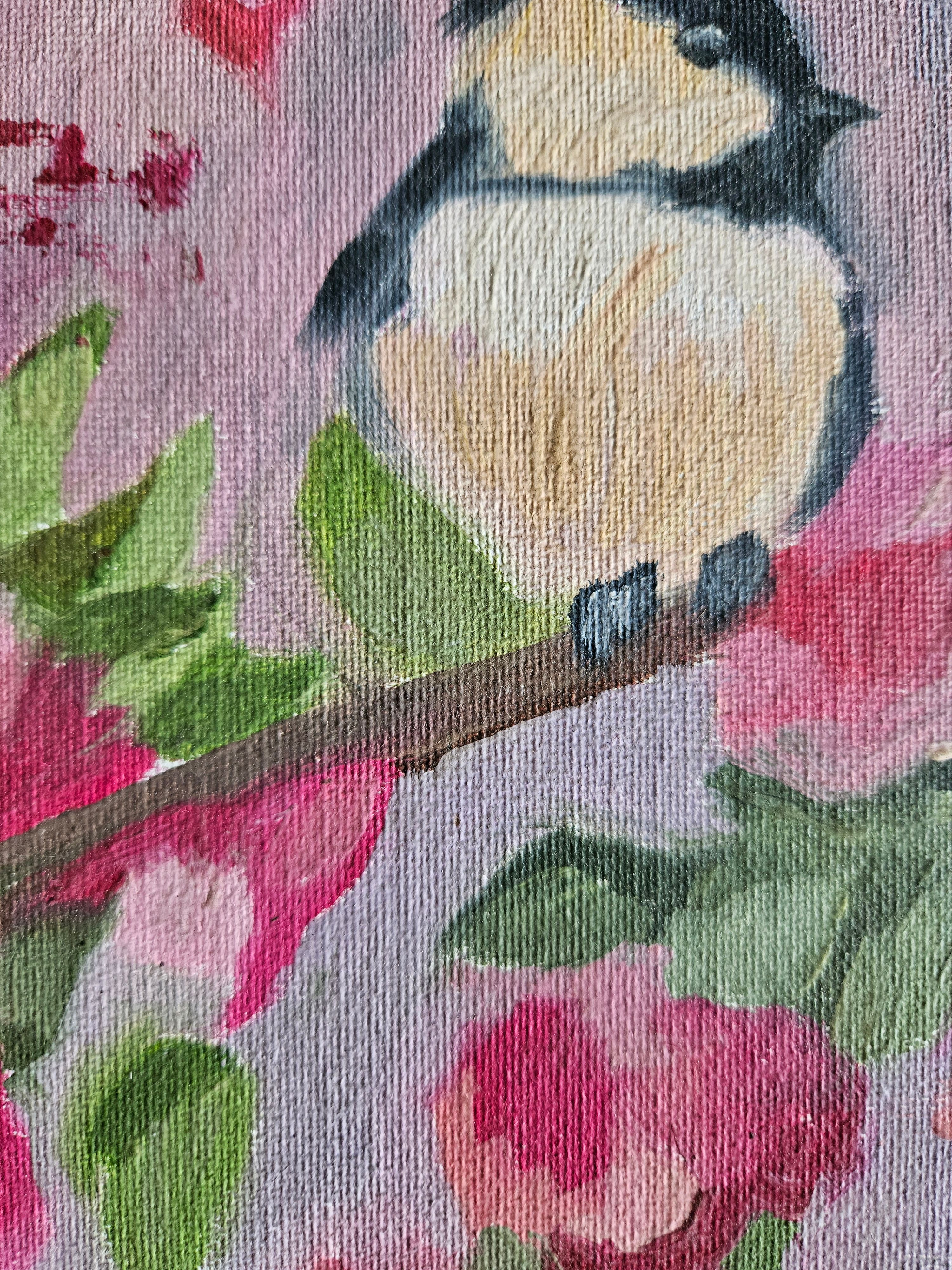 Songbird in Bloom Painting - View 5
