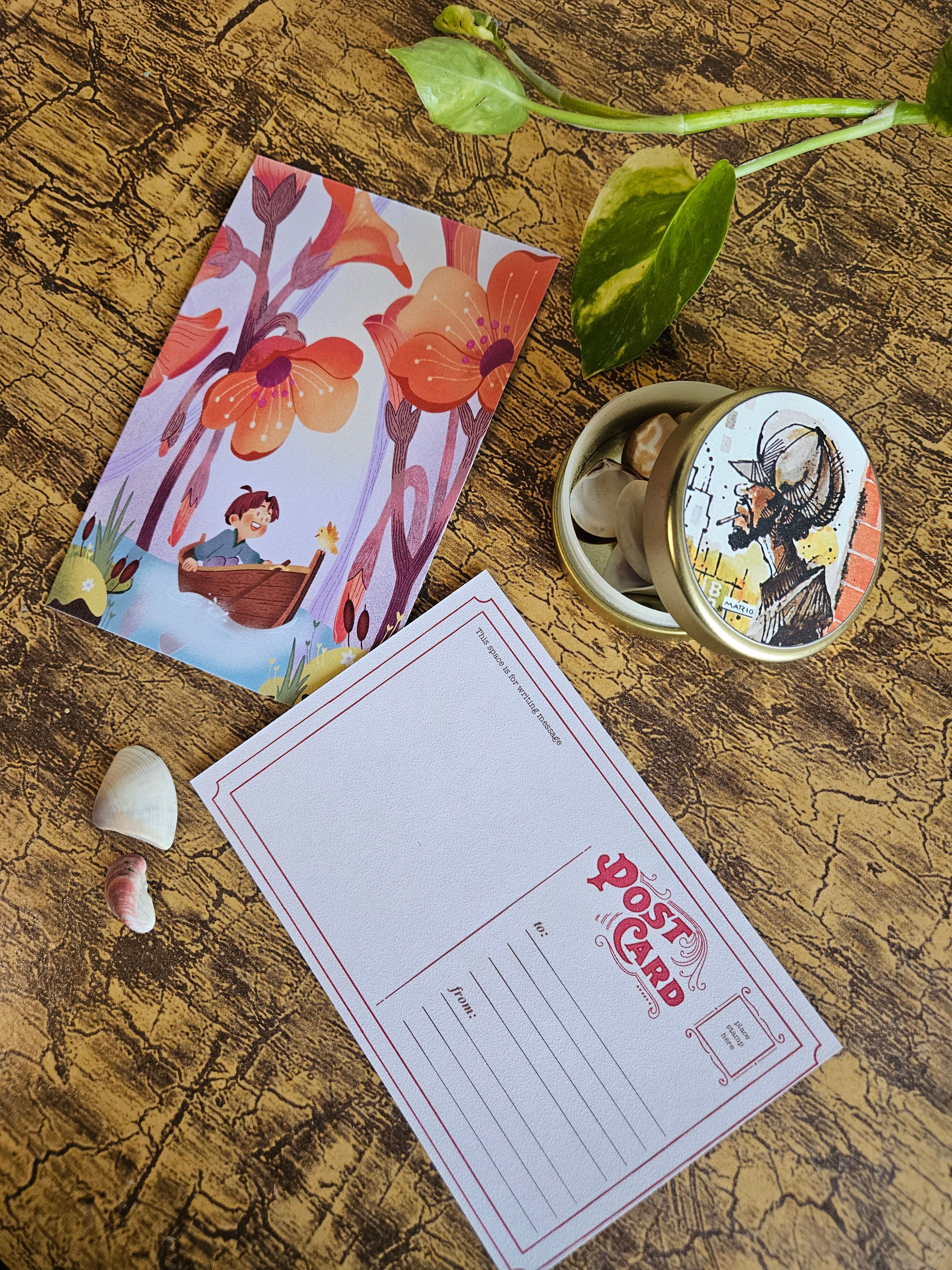 Wanderer Boy Postcard - View 2