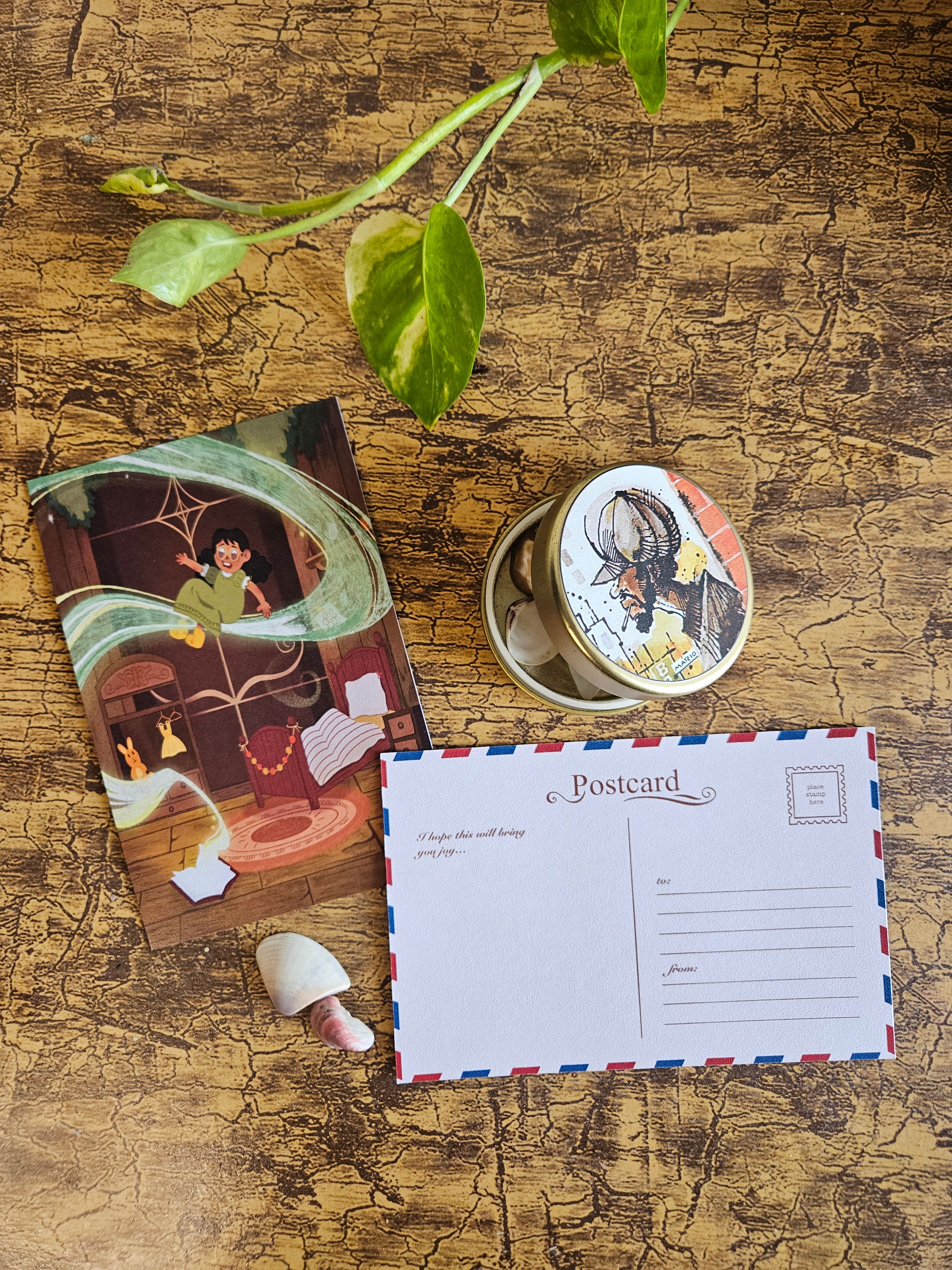 Magical Book Postcard 