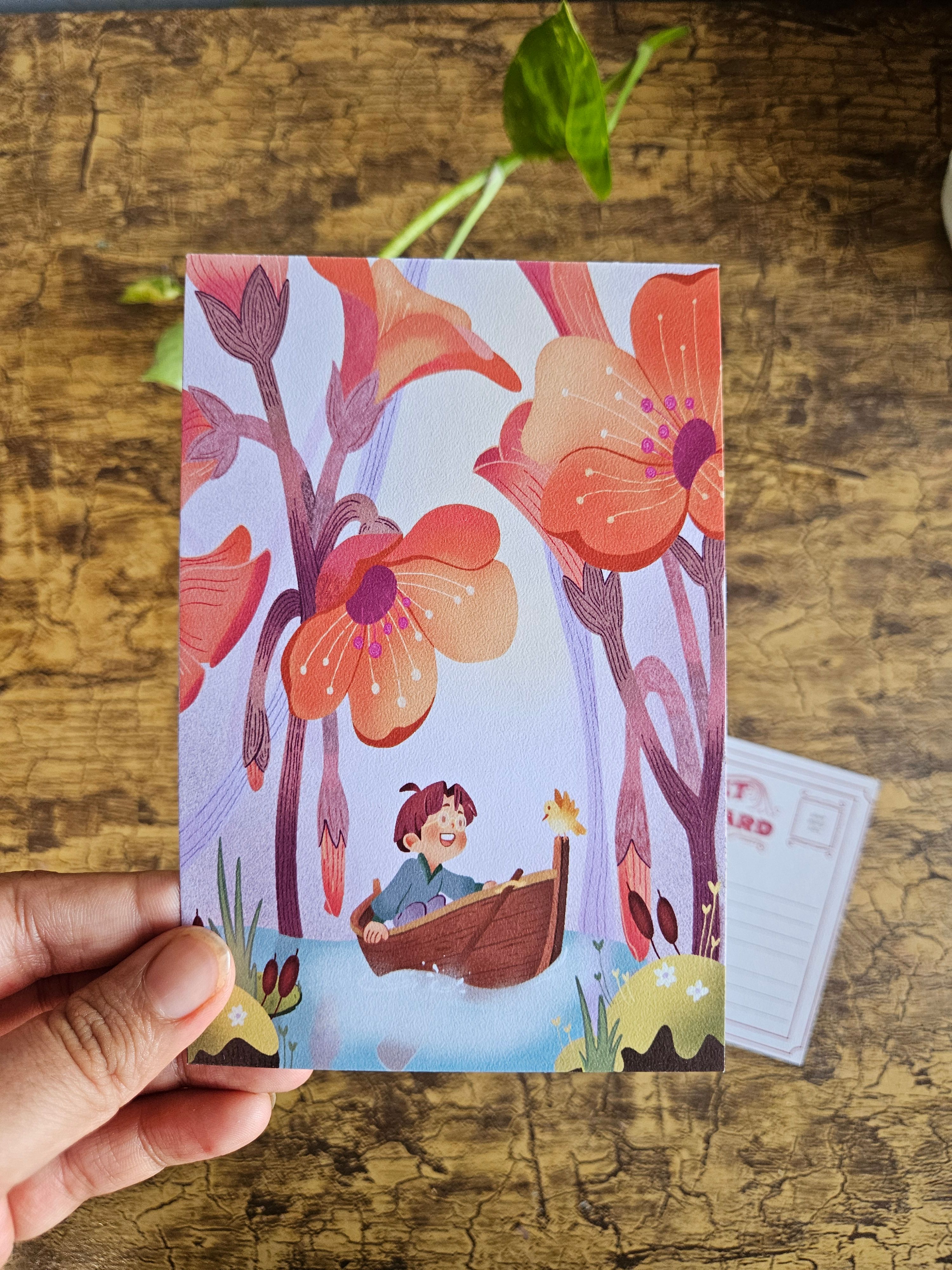 Wanderer Boy Postcard - View 3