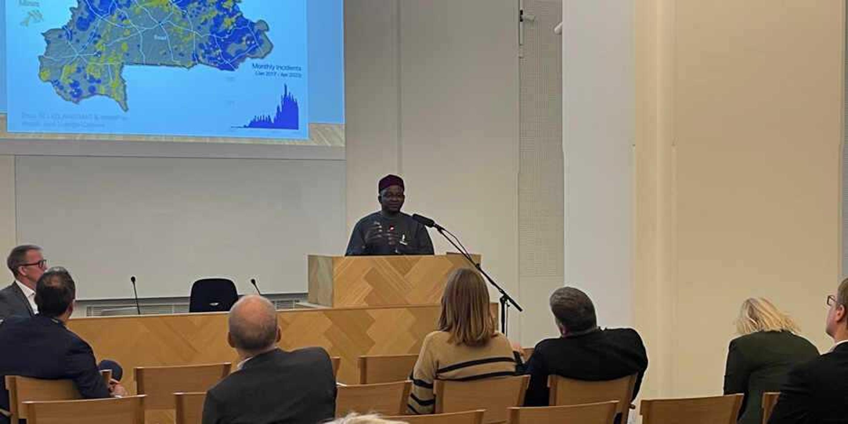 Förföljelse i Afrika lyftes i riksdagen