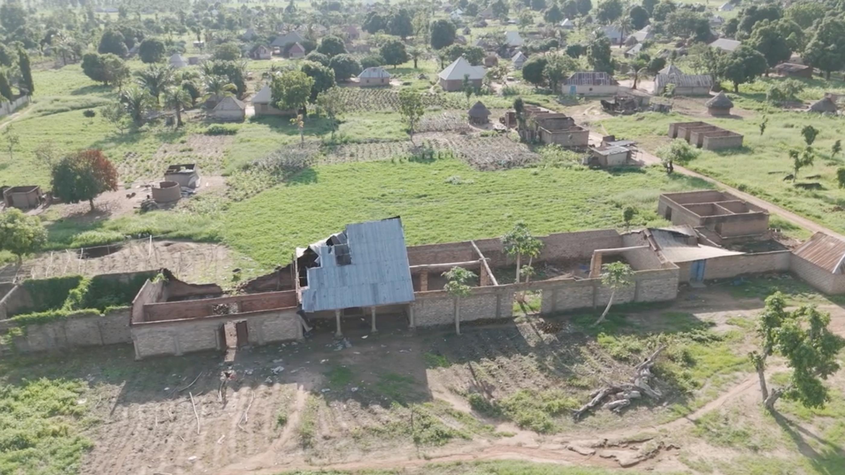 Village destroyed by violence