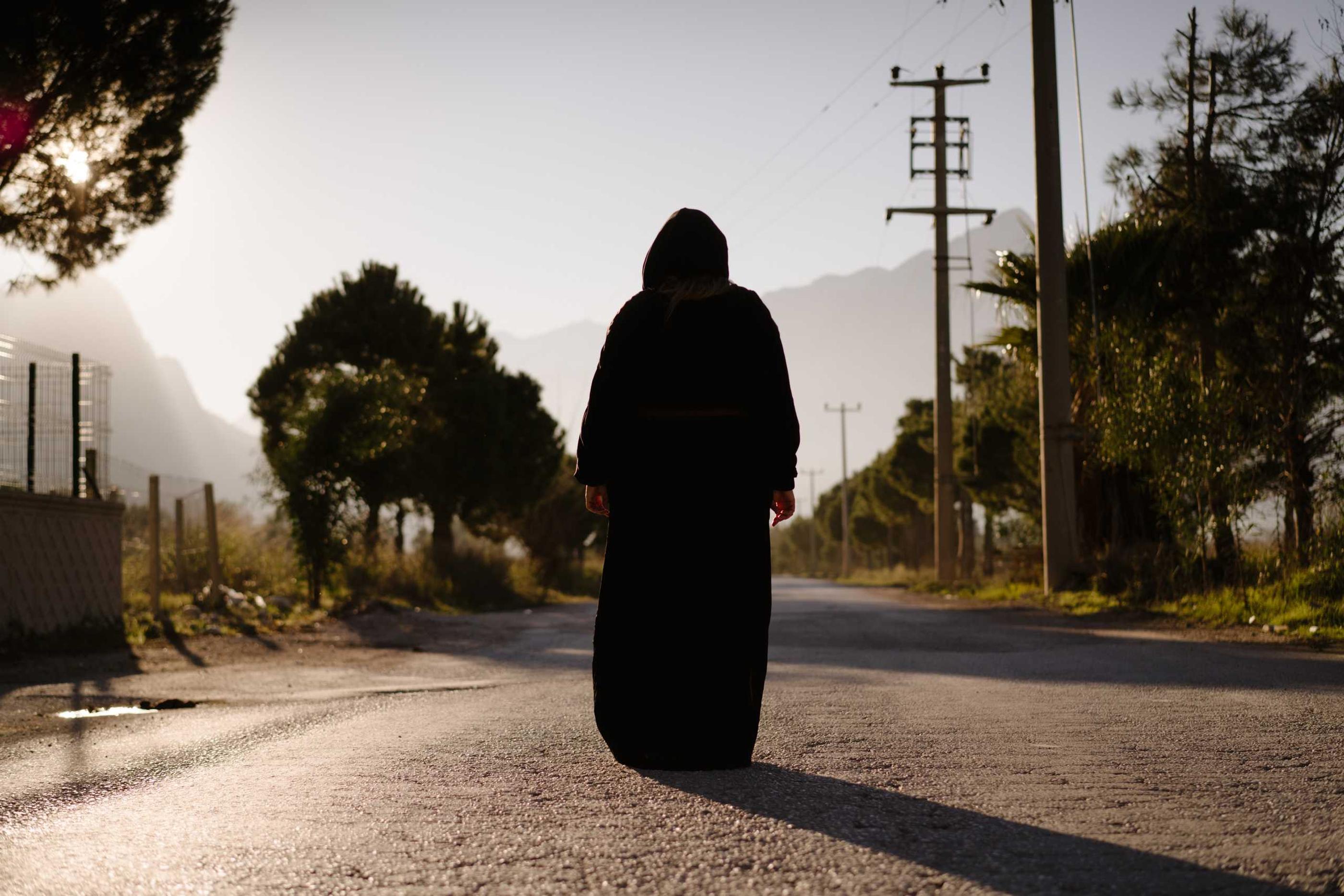 Somayeh standing outside