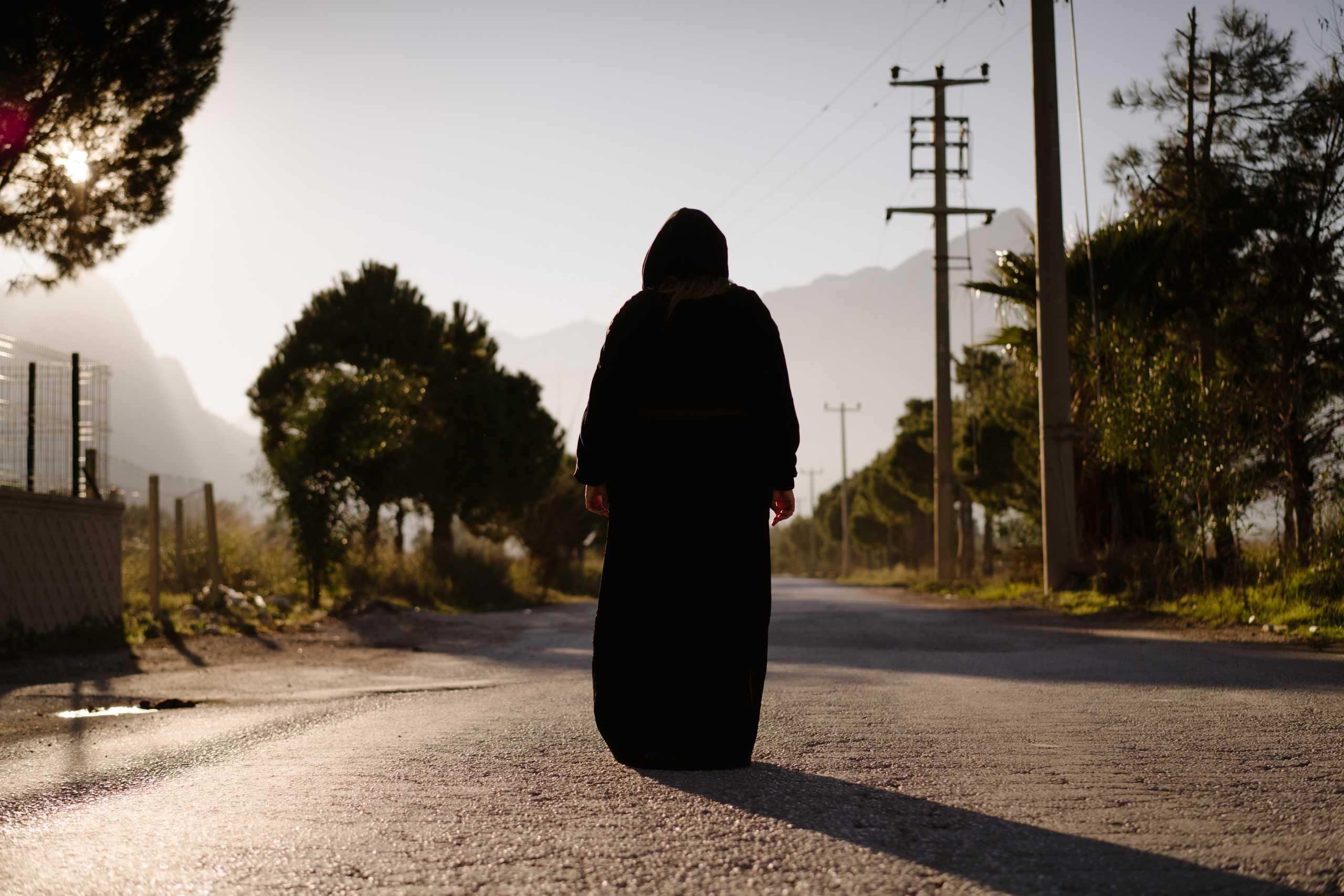 Somayeh standing outside