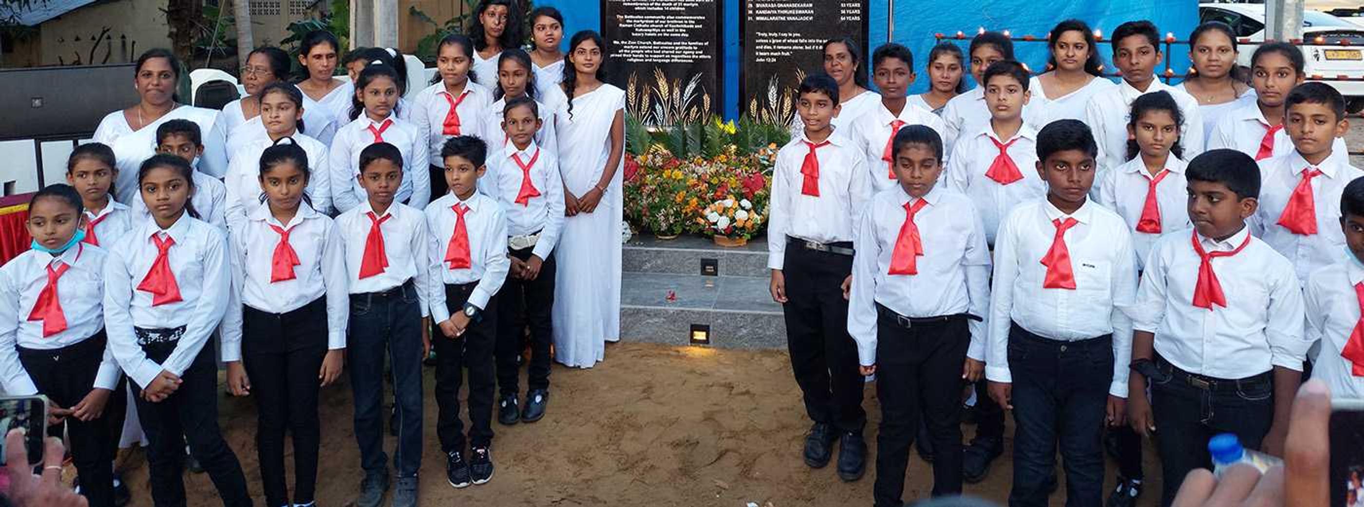 a kids' choir in Sri Lanka