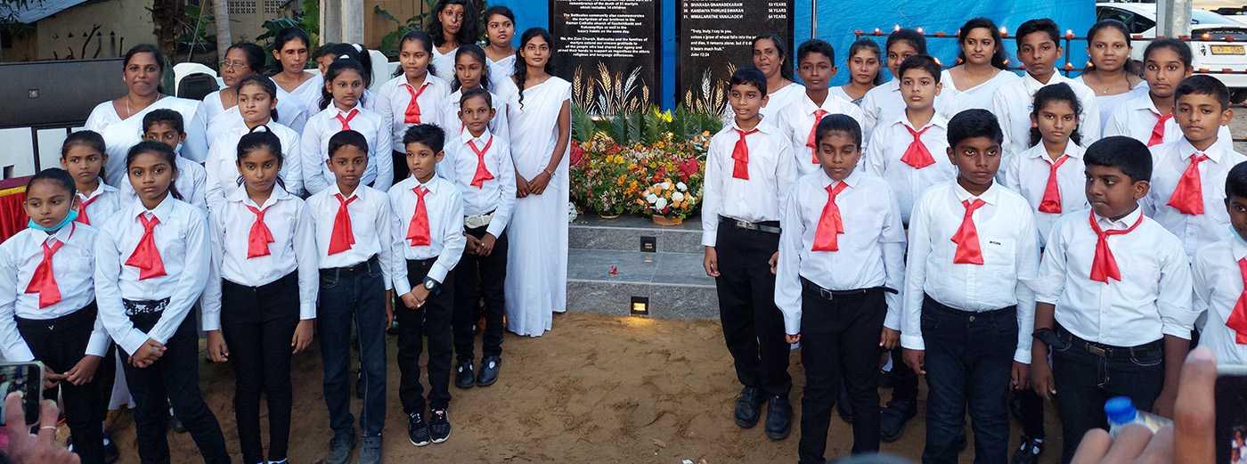 a kids' choir in Sri Lanka
