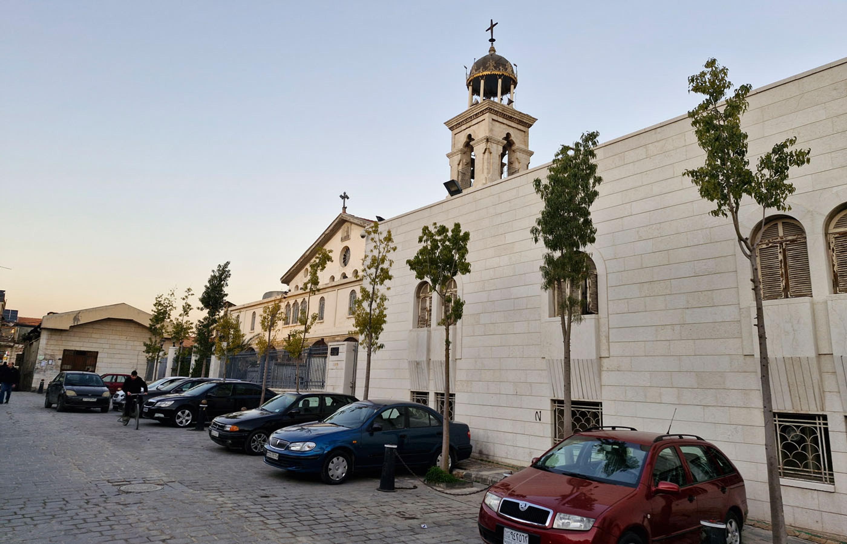 En grekisk-ortodox kyrka i Syriens huvudstad Damaskus.