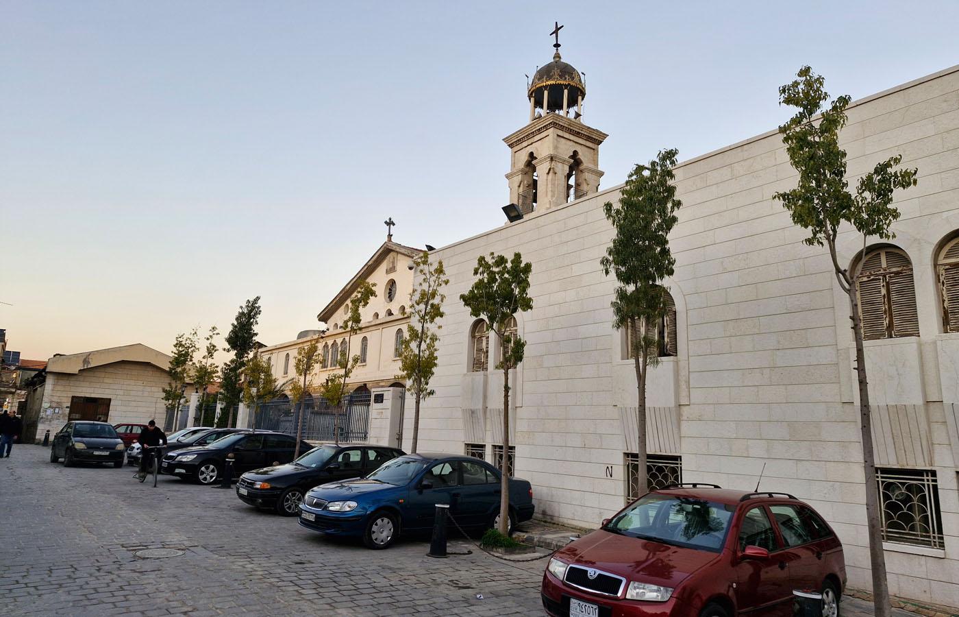 En grekisk-ortodox kyrka i Syriens huvudstad Damaskus.