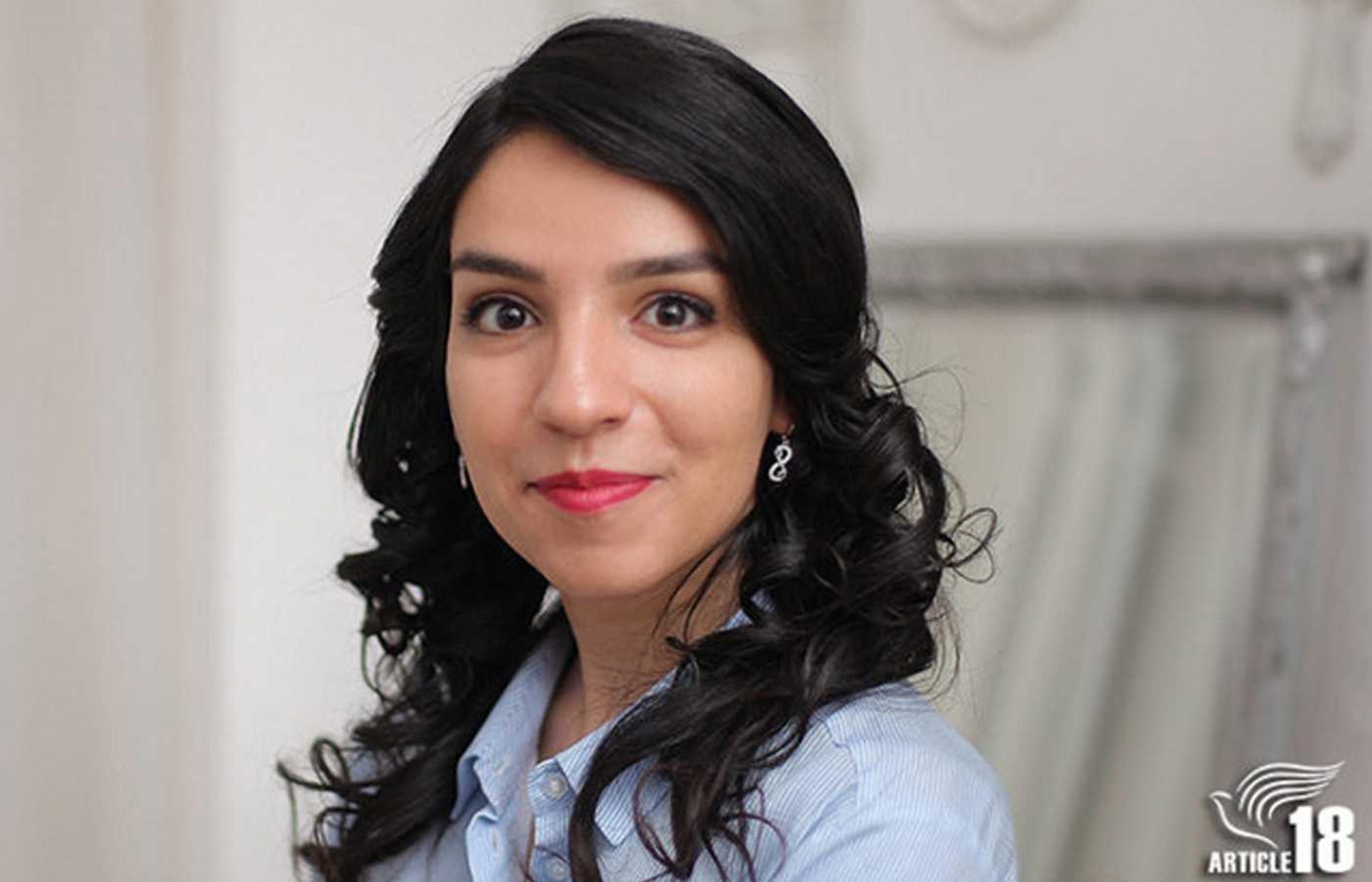 Journalisten och människorättsförsvararen Mary Mohammadi (bild: Article 18).