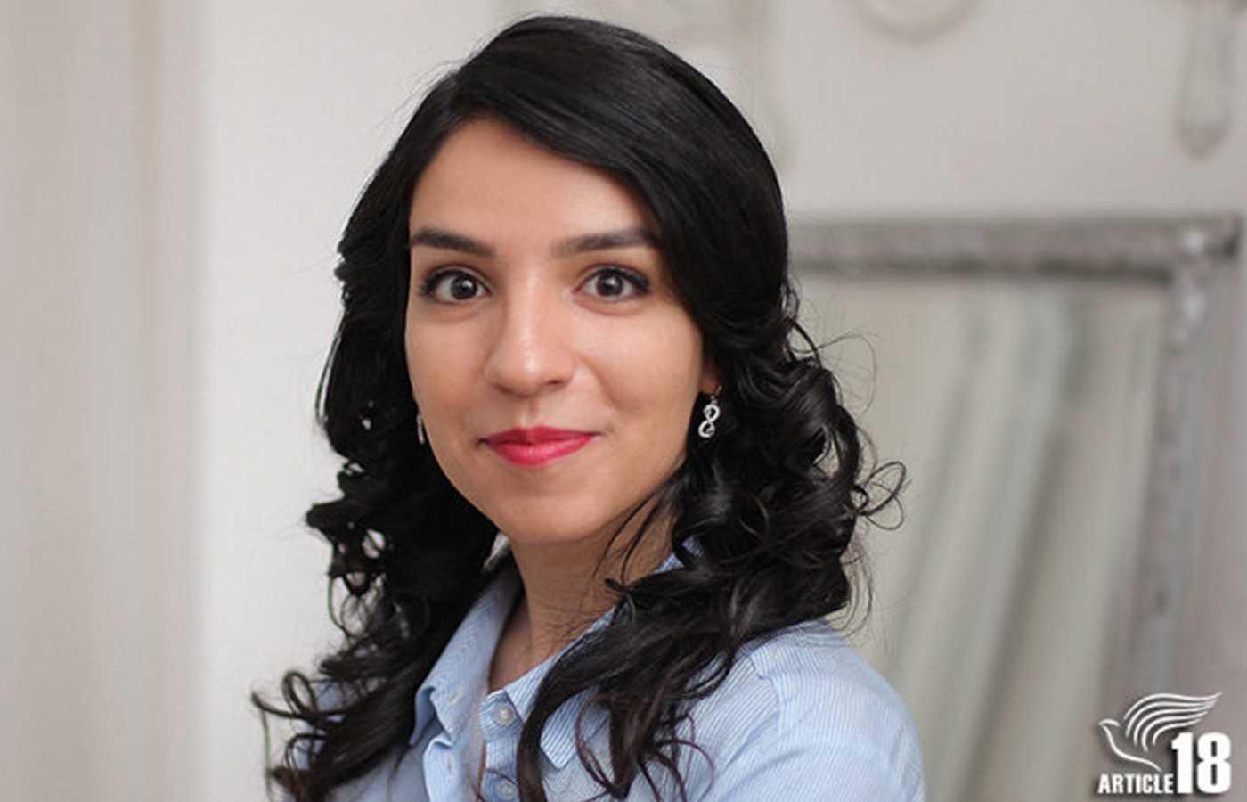 Journalisten och människorättsförsvararen Mary Mohammadi (bild: Article 18).