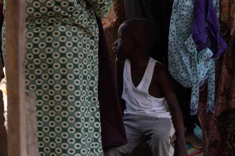 Hakuri's son among a crowd