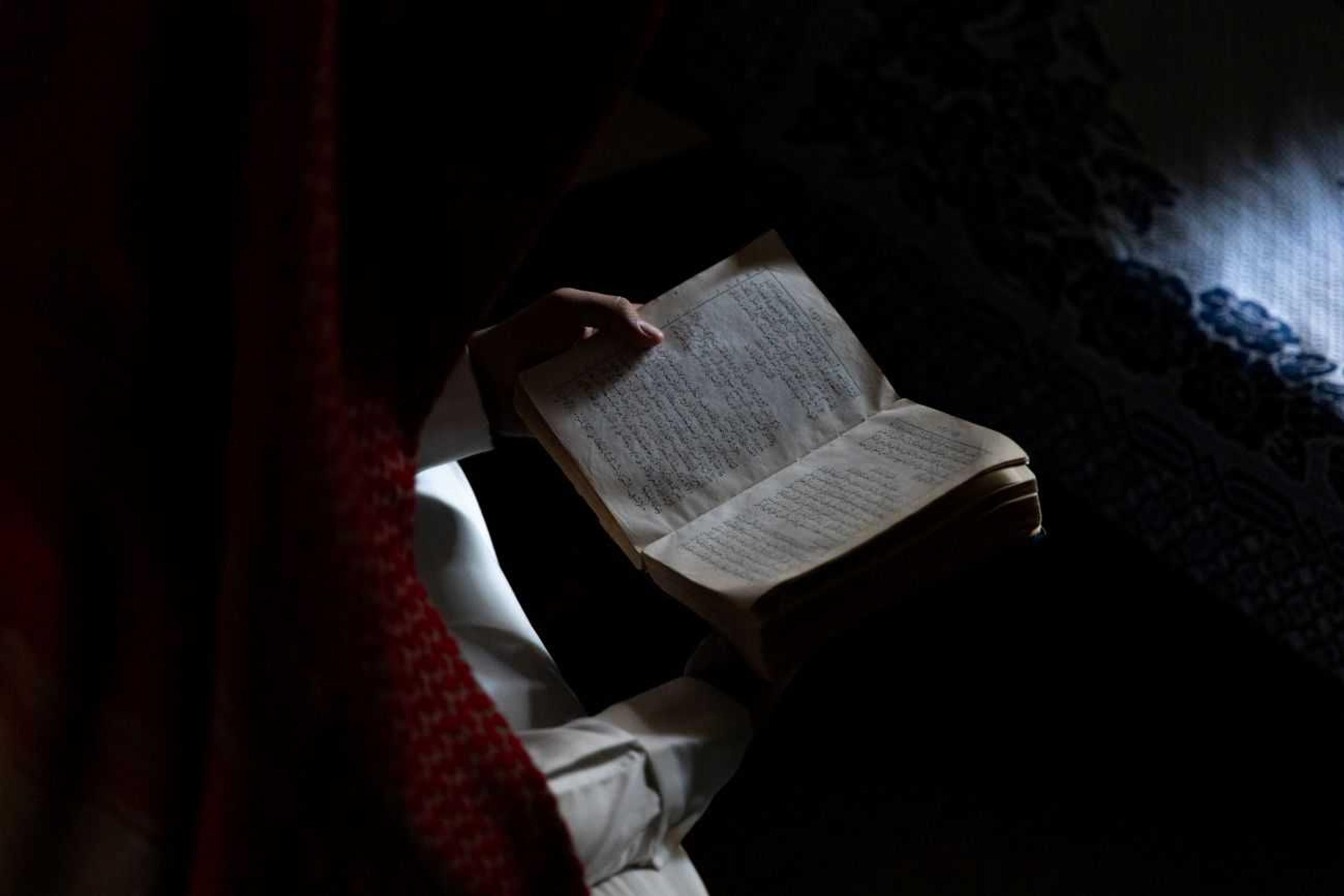 Zaid with his Bible