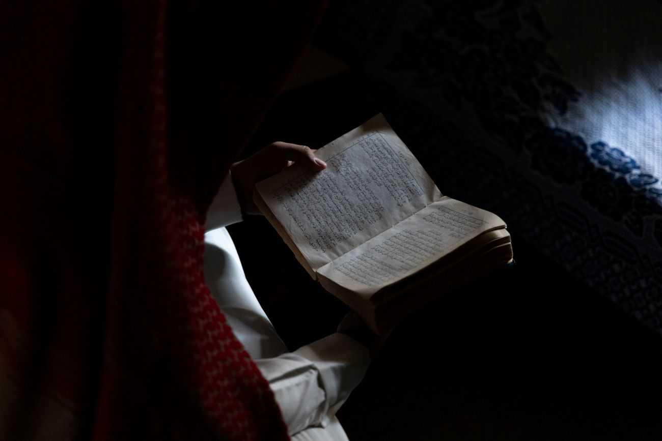 Zaid with his Bible