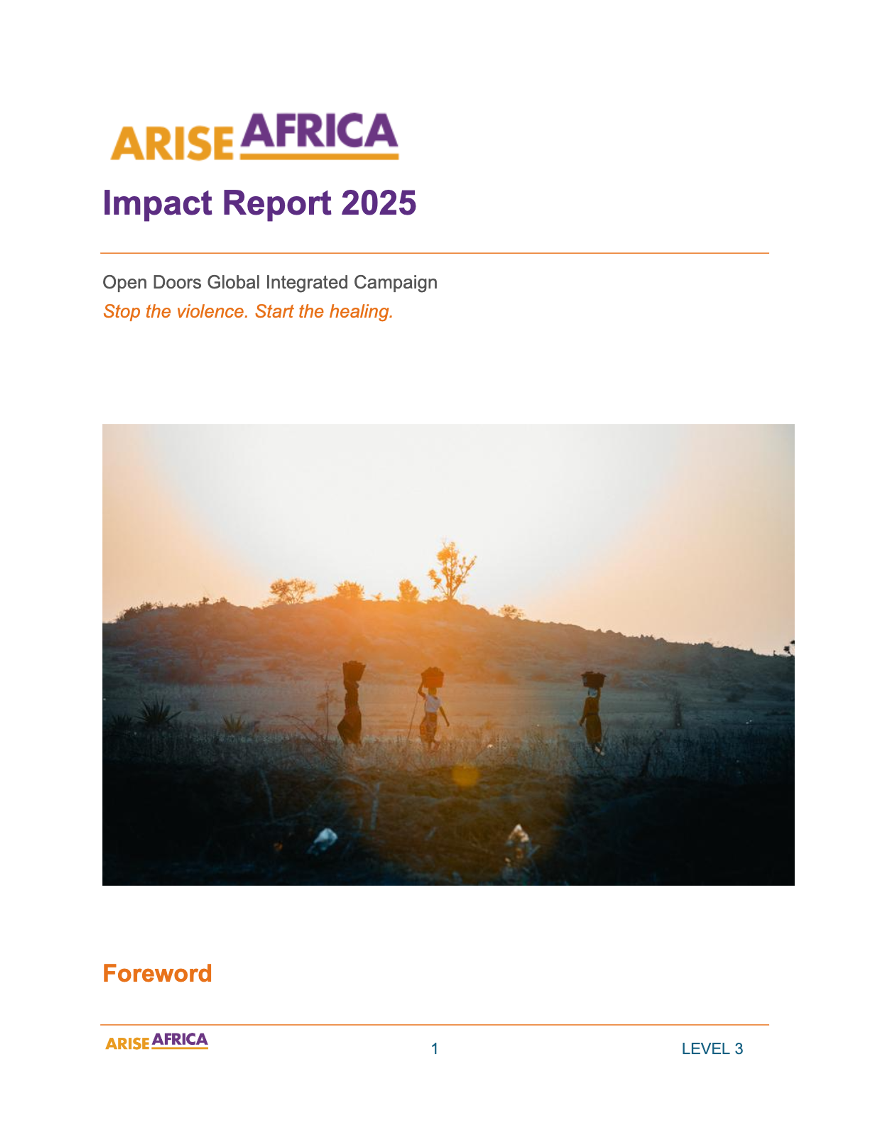 Arise Africa Impact Report 2025