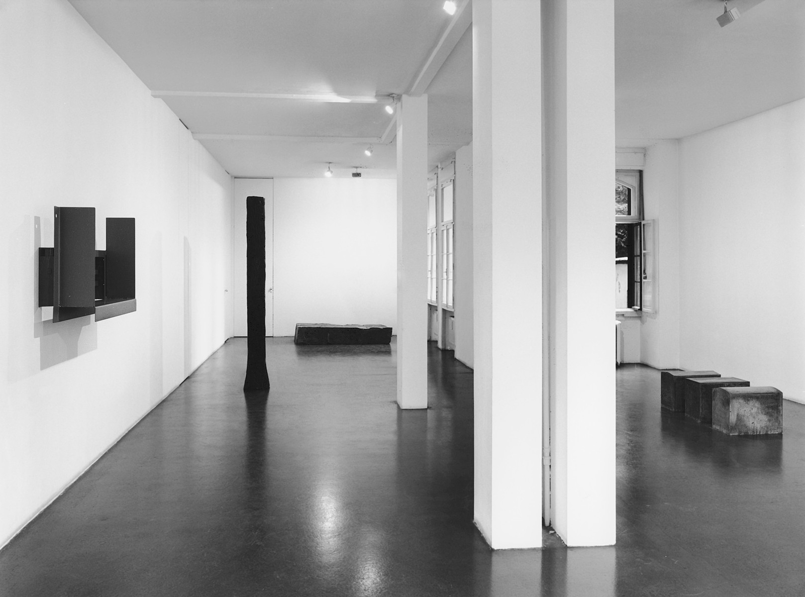 Ulrich Rückriem, Günther Förg, Hubert Kiecol, Bruce Nauman, Meuser