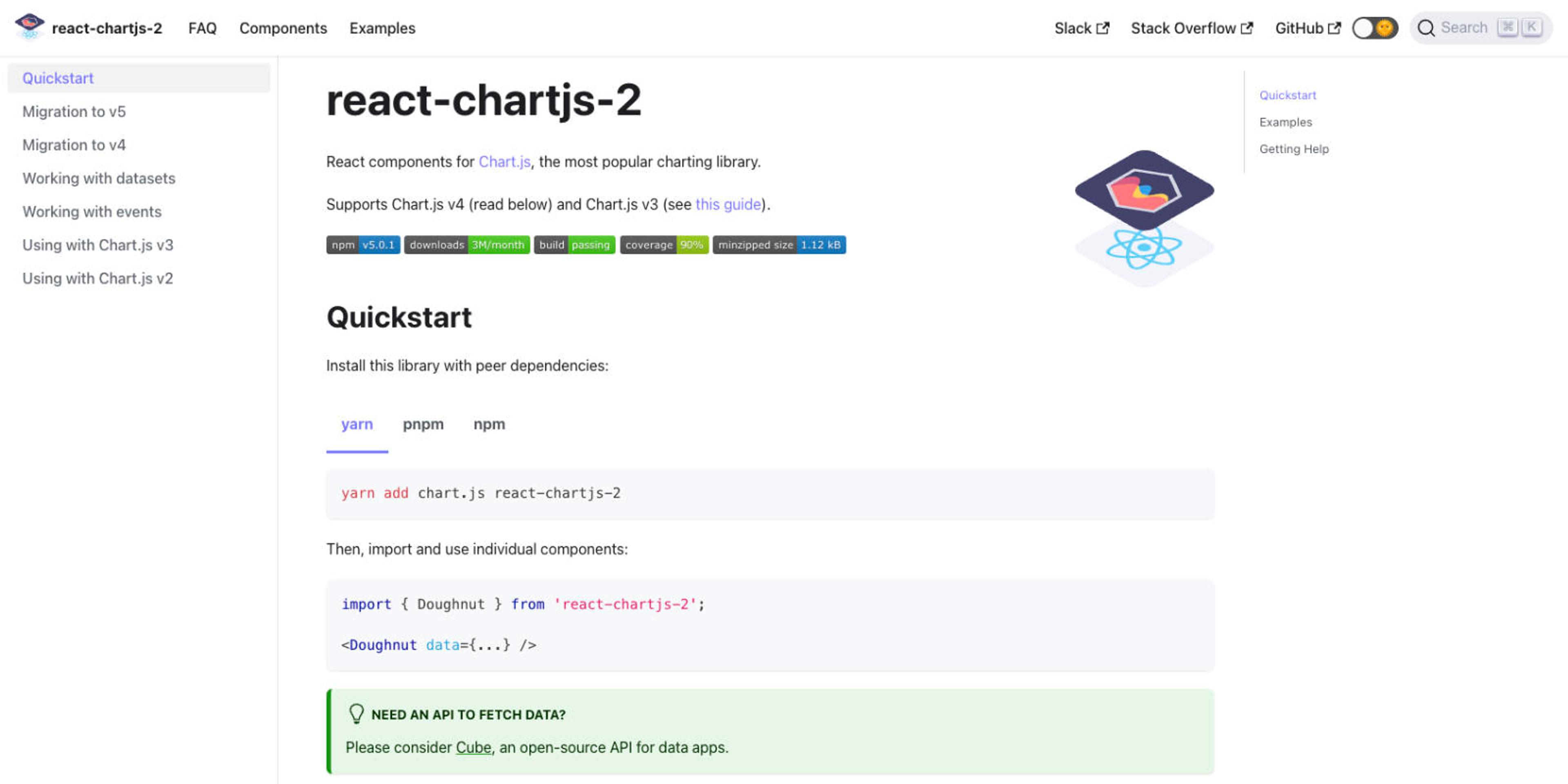 react-chartjs-2 page