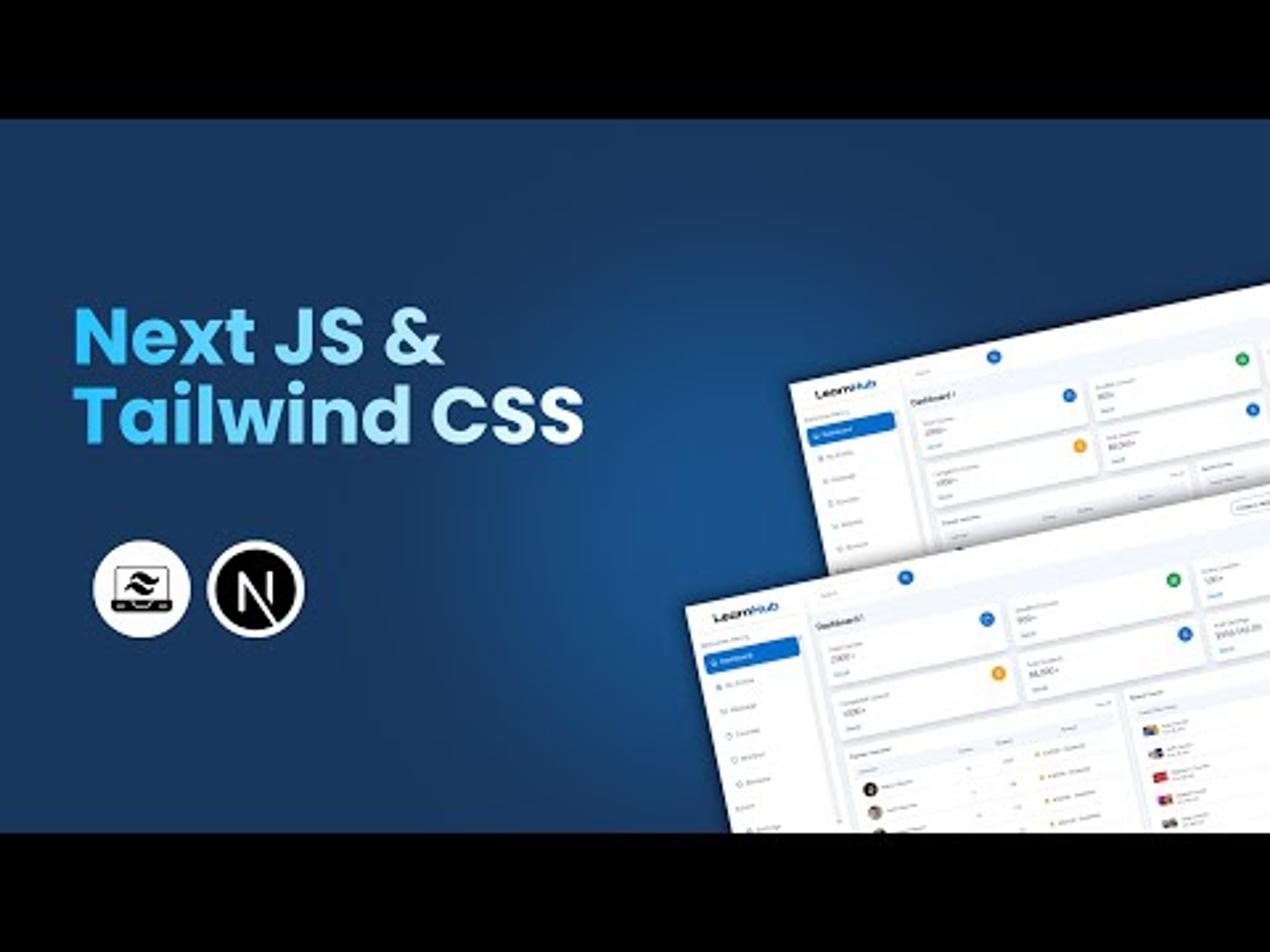 Modern Dashboard Design Tutorials – Next.JS, React.JS Tailwind CSS Bootstrap & JS