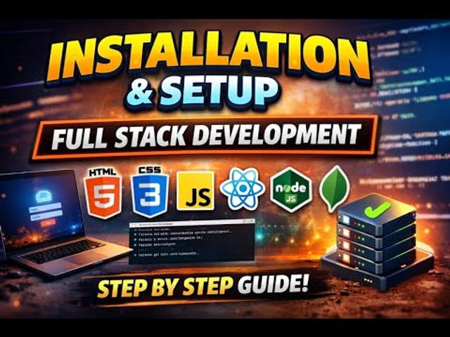 Full Stack Web Development Course 2026 | HTML, CSS, JavaScript, React ...
