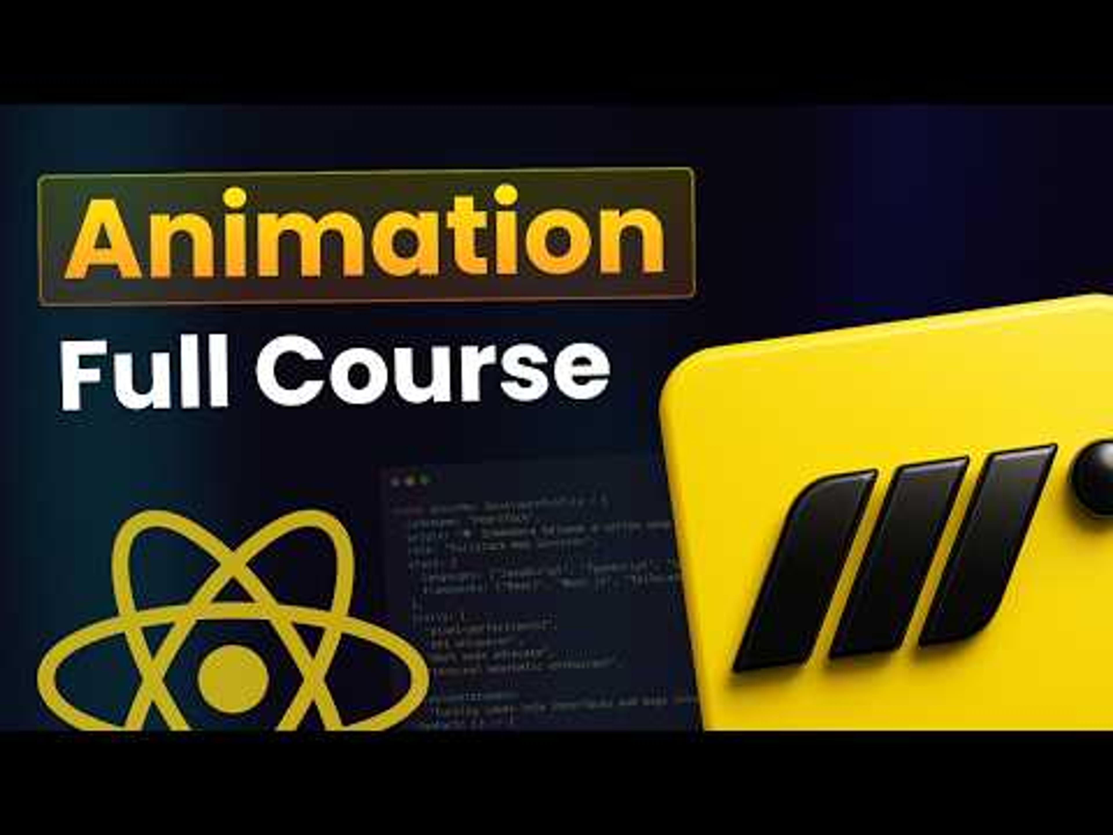 React Animation Course - Learn React Animation using Motion