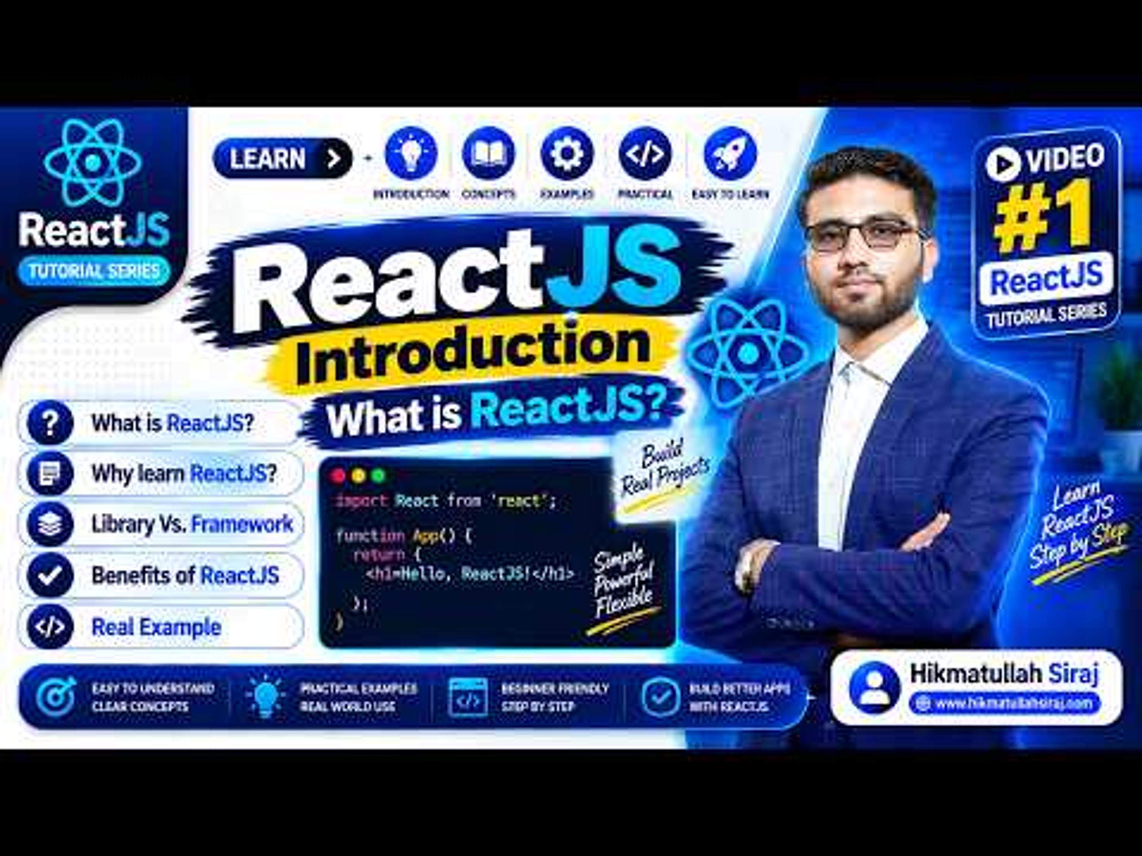 🚀 ReactJS 19 Tutorial Course for Beginner to advanced in Pashto