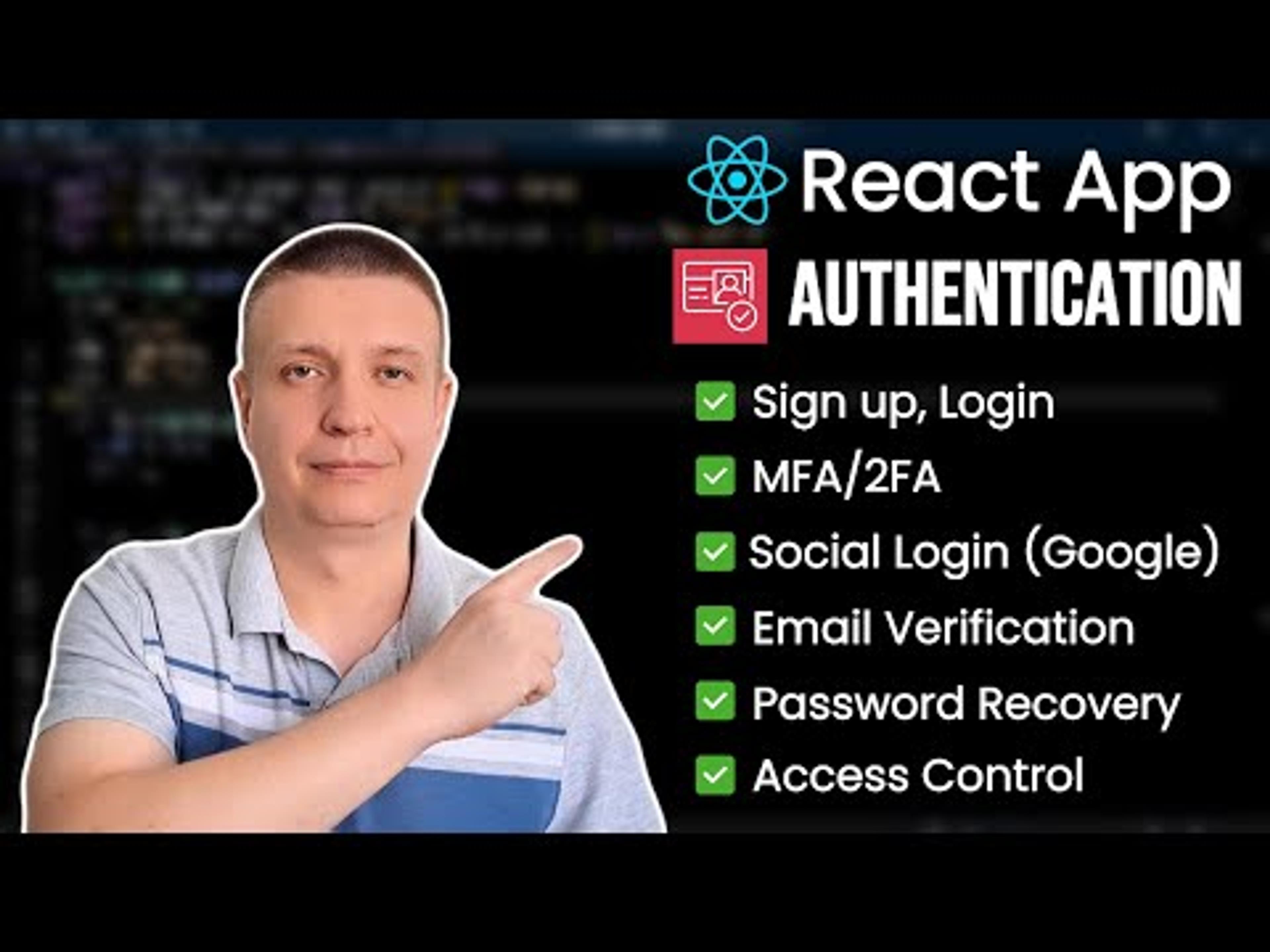 React Authentication with Amazon Cognito (MFA + Social Login) – Full Course
