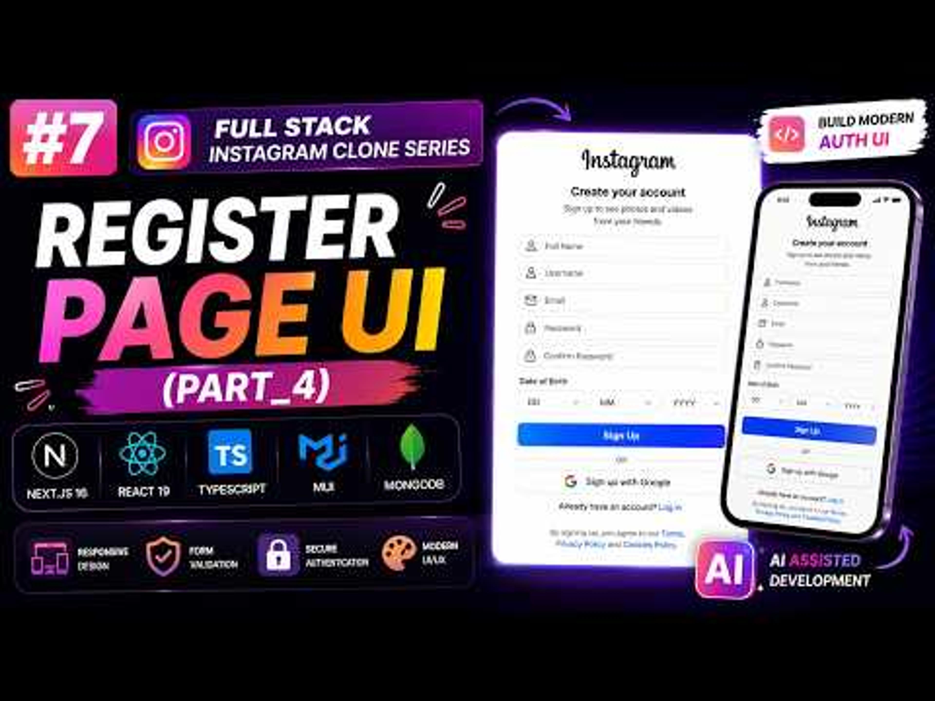 Full Stack Instagram Clone | Reels, Stories, Chat, Video Calls & More |Next.js 16, React 19, MongoDB & Advanced Features