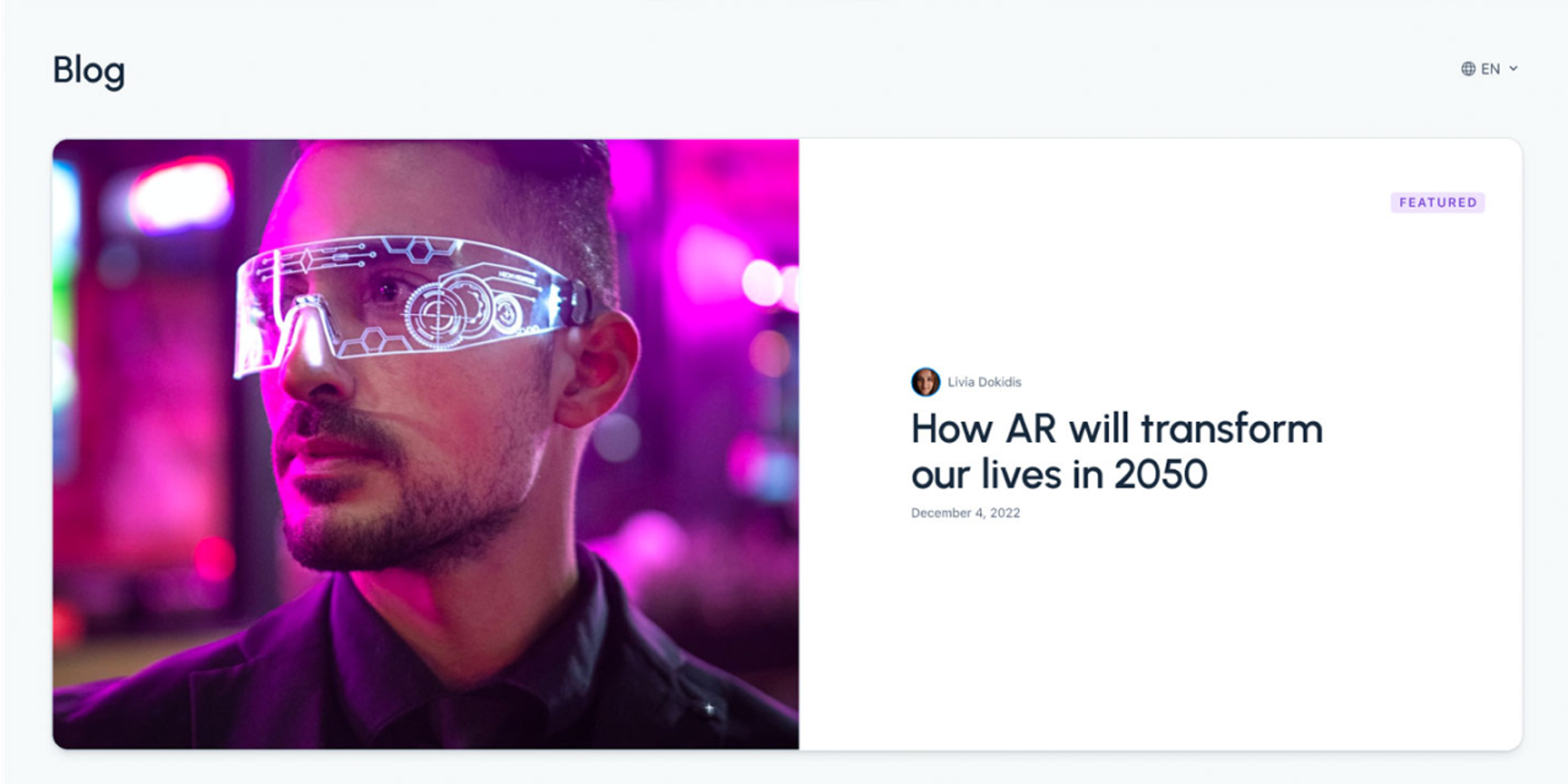 Next.js blog starter template