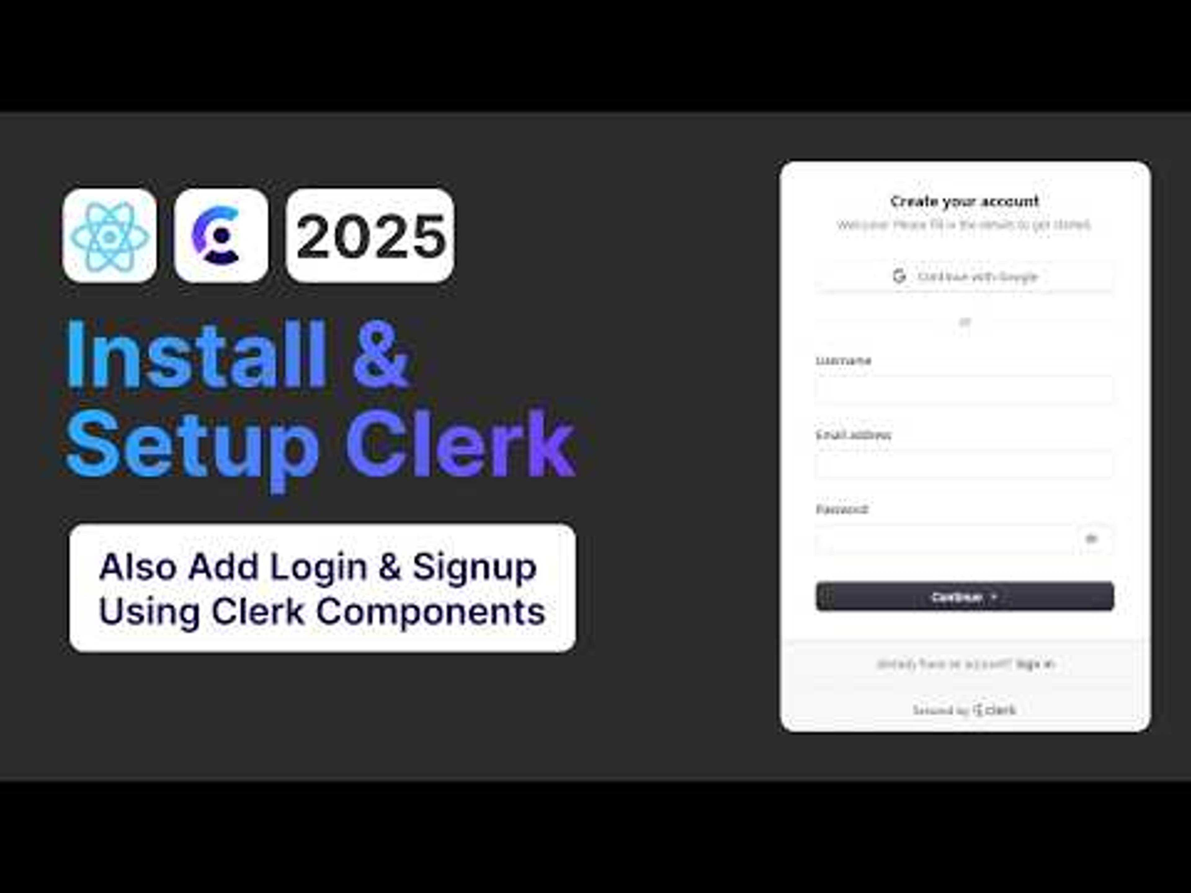 Clerk Authentication With React JS