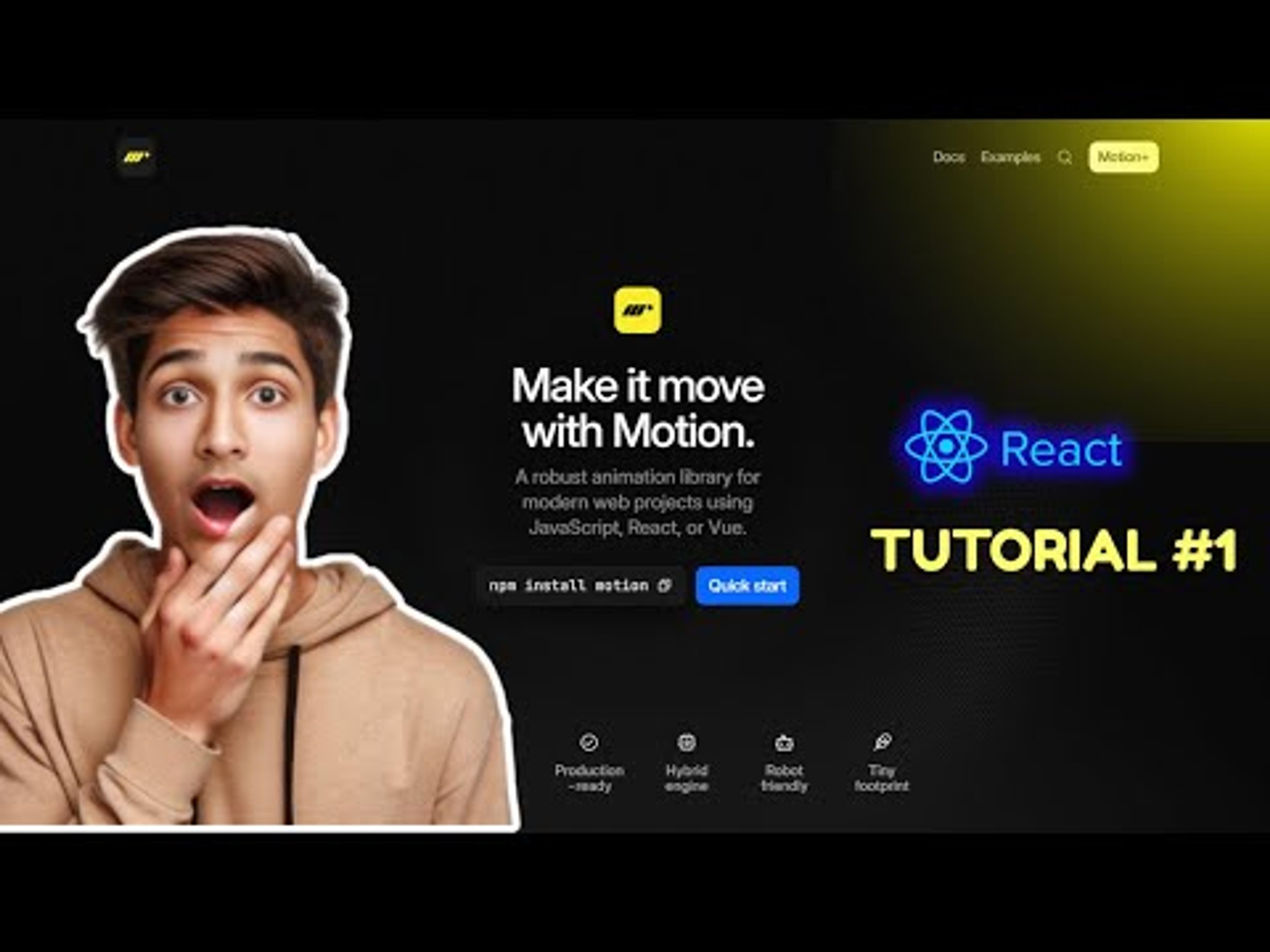 FRAMER MOTION REACT - TUTORIAL IN HINDI 2025 COMPLETE COURSE
