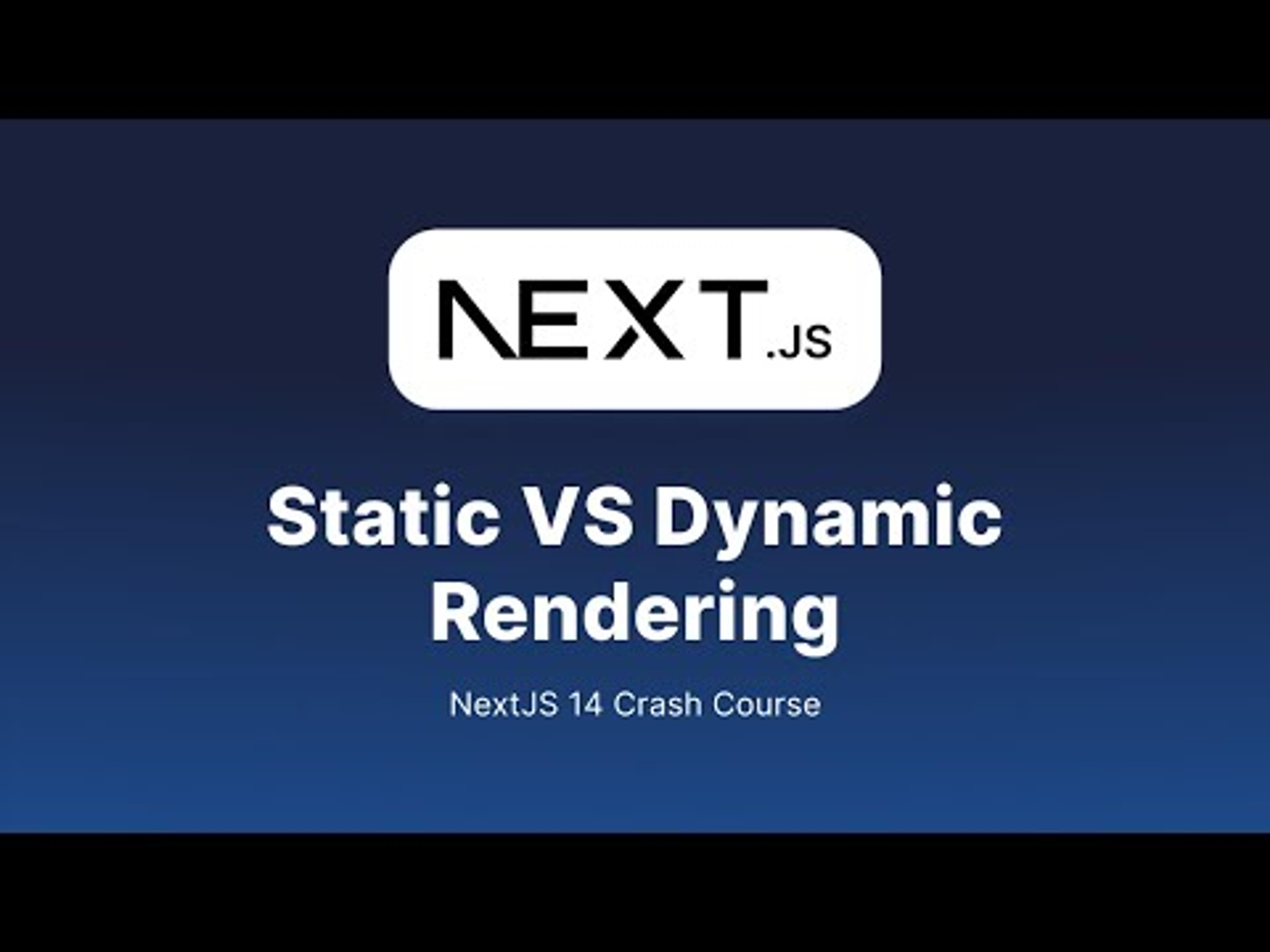 NextJS Crash Course