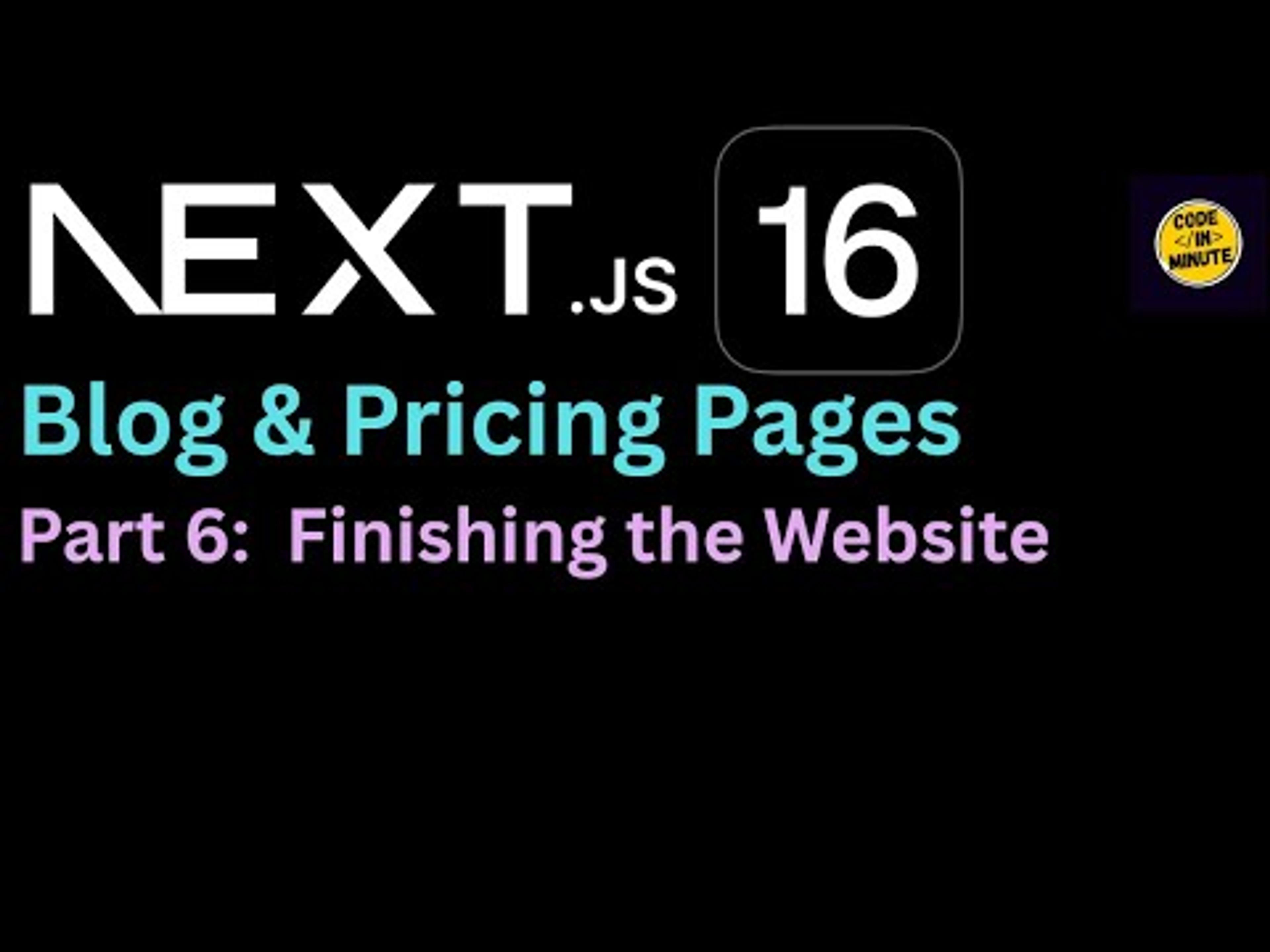 Complete Website with Next.js 16 & shadcn/ui #nextjs #reactjs #shadcn