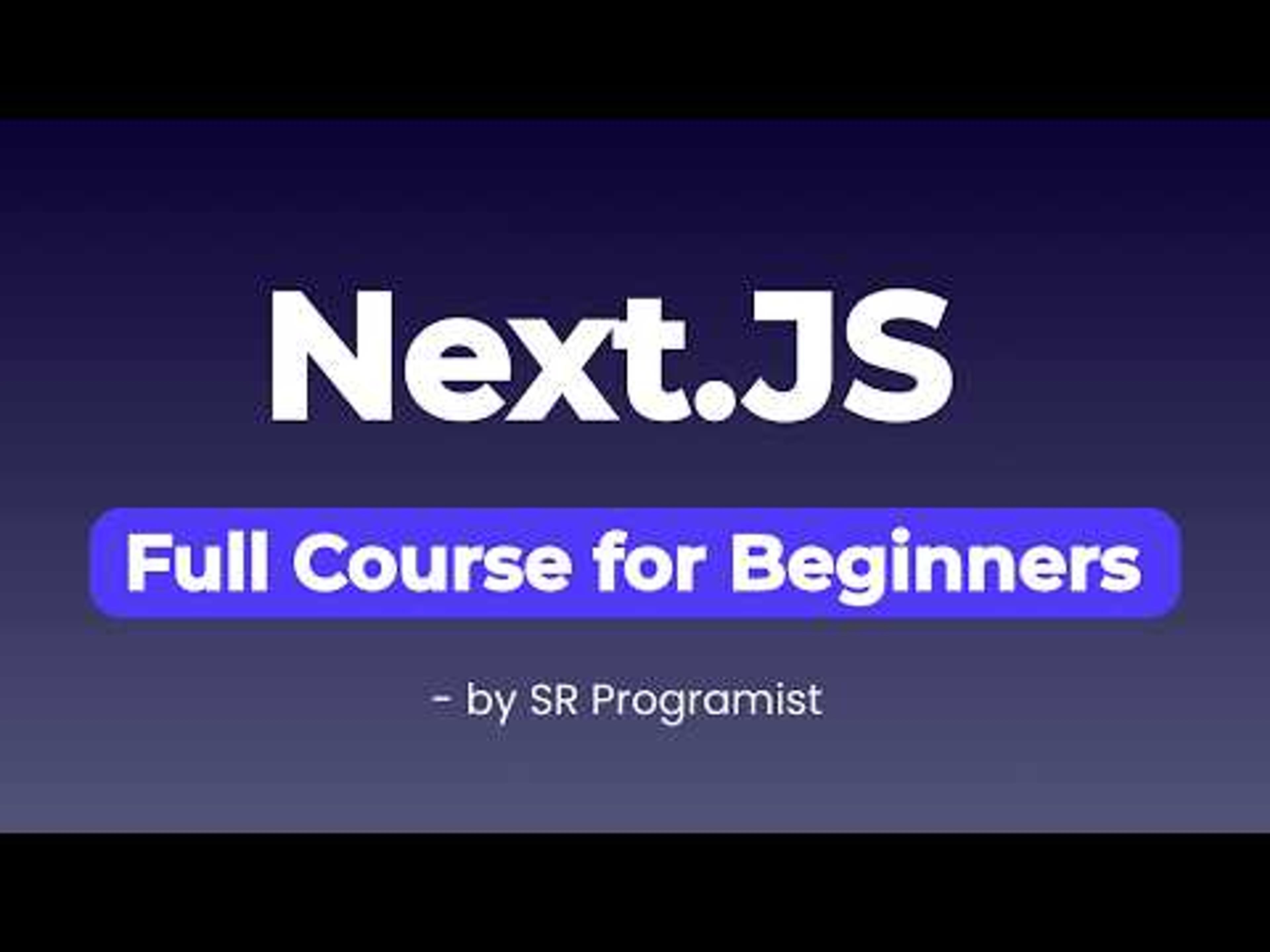 Next.js full Course for Beginners