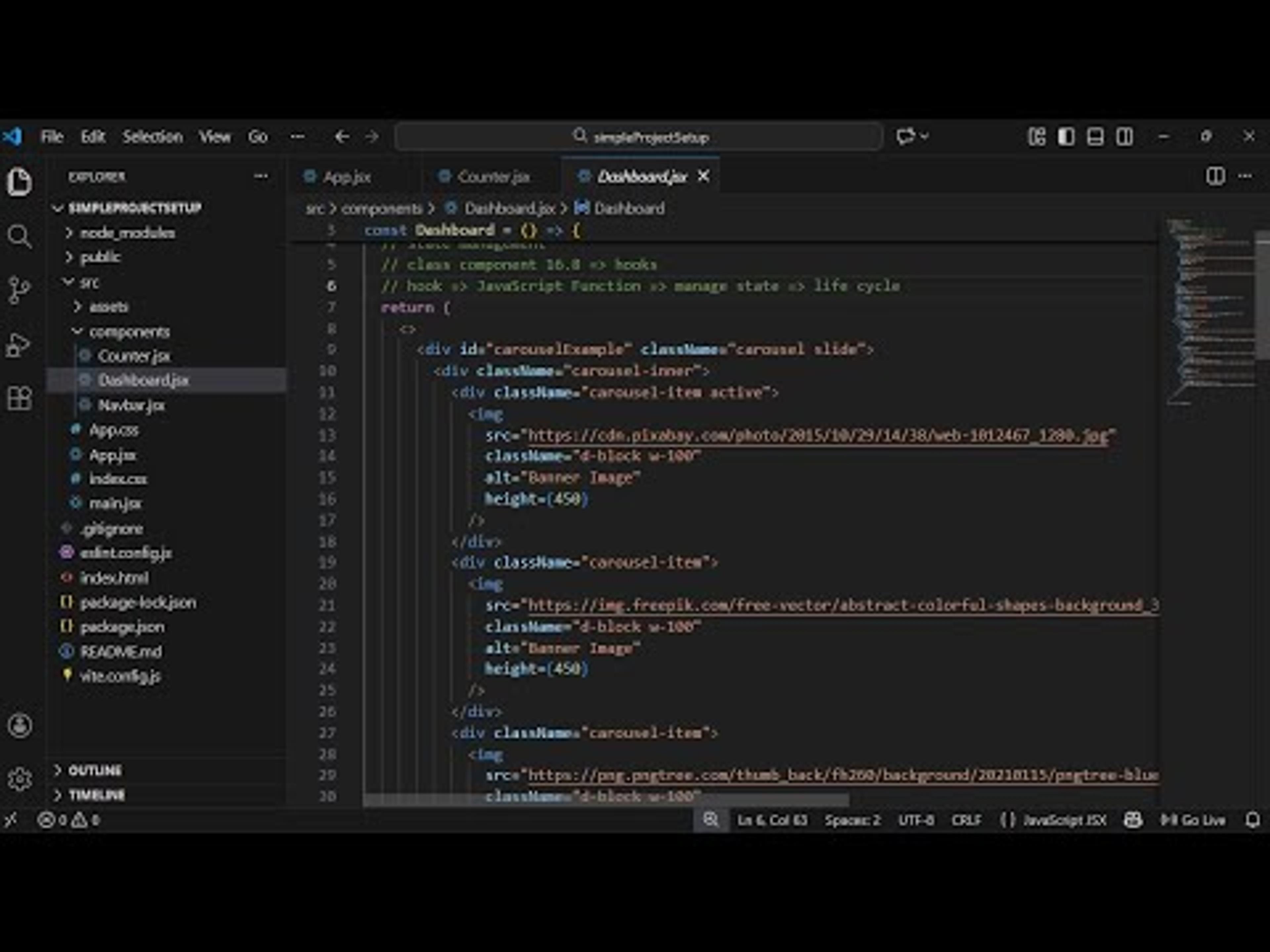 React.Js Practical Learning