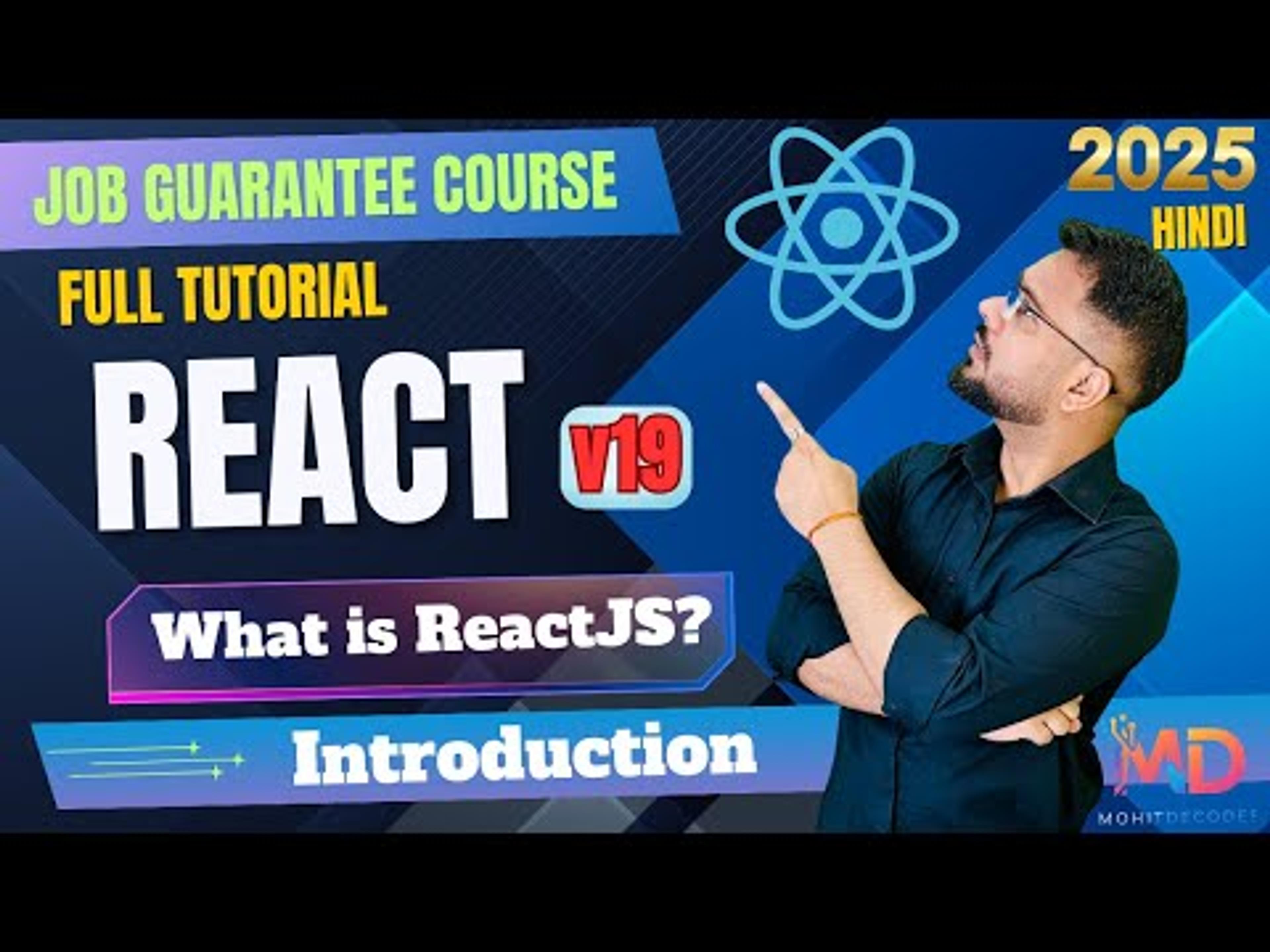 React 19 Tutorial in Hindi 2025 | Complete React JS Course for Beginners