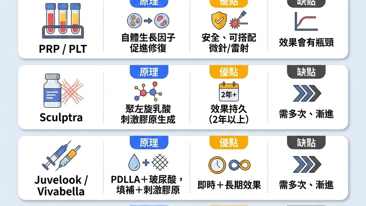 四大微整注射治療方式