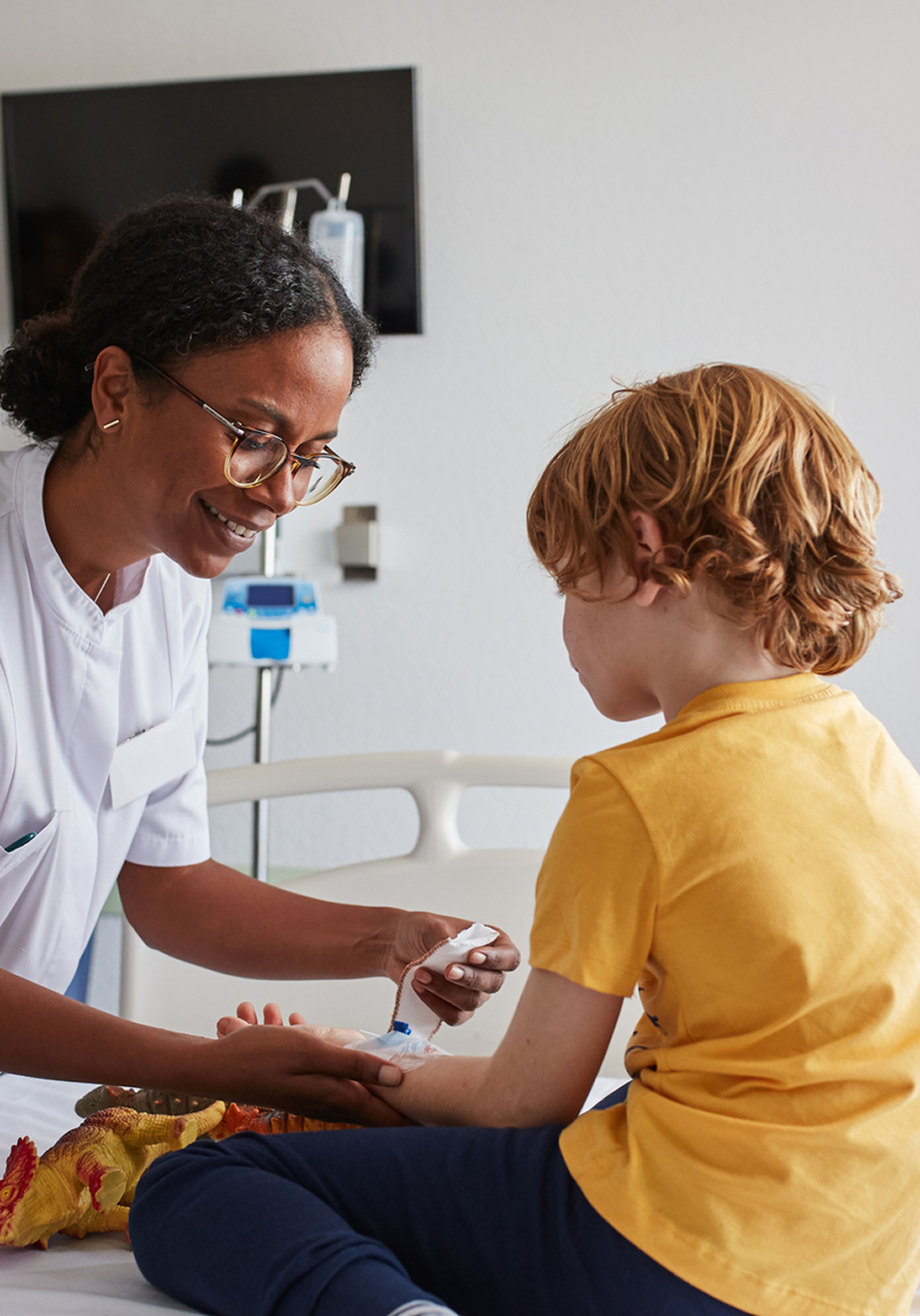 Rightway | Clinical Care Navigation | Effective Transparent PBM.. Nurse with child
