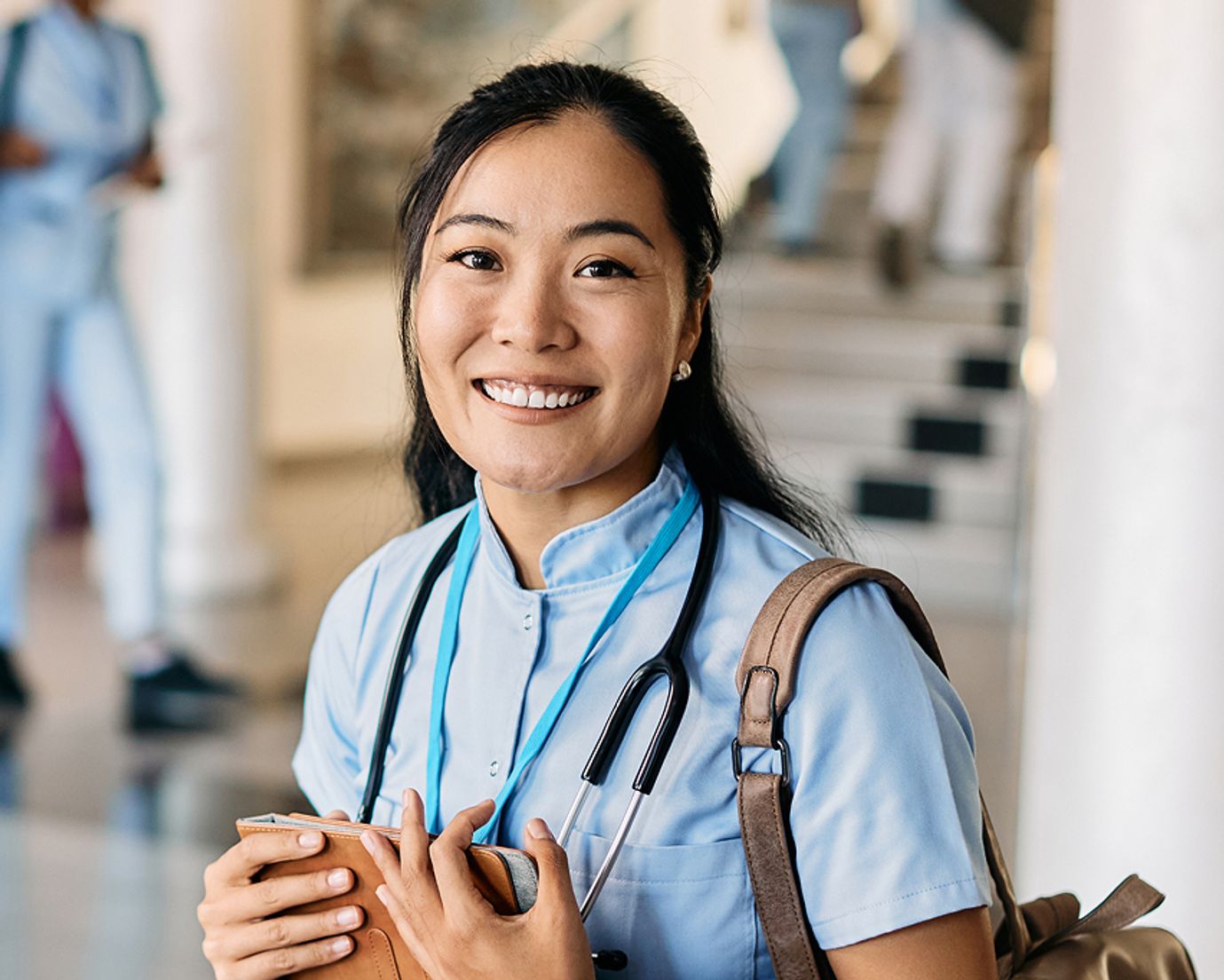 Female nurse in hallway