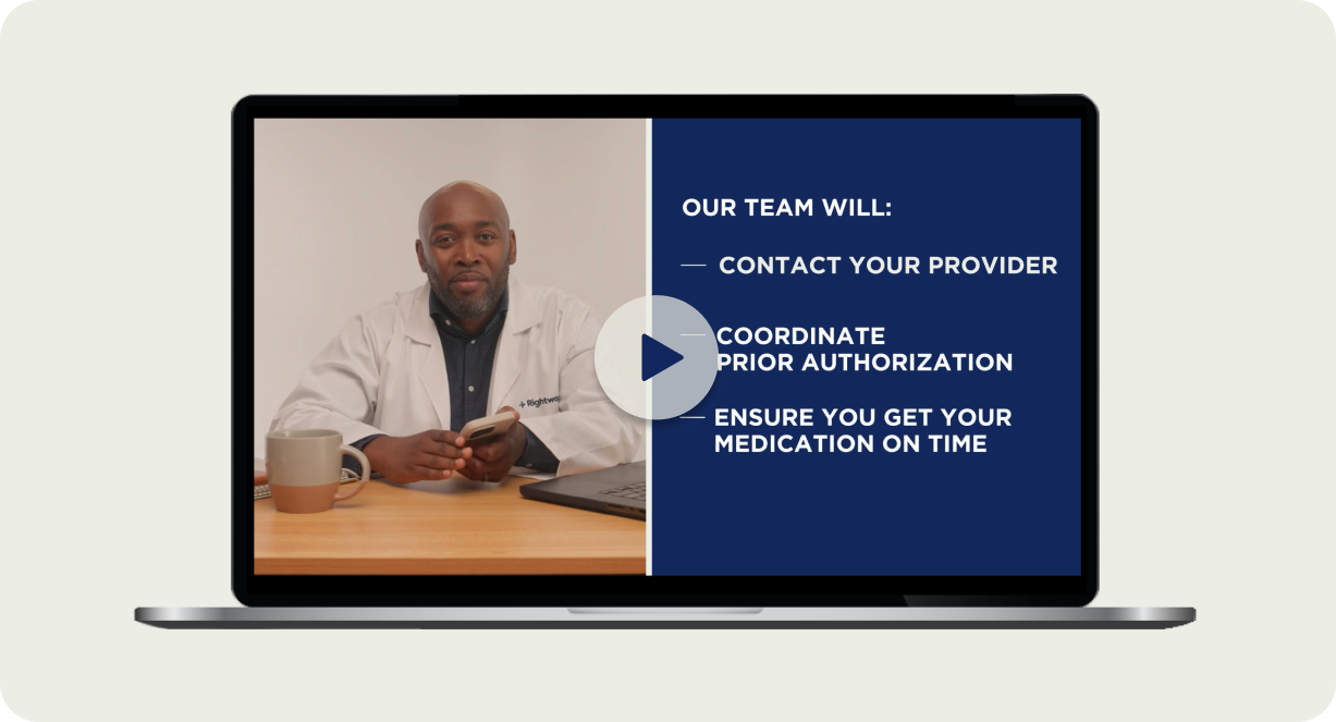 Accessing specialty medications video in laptop