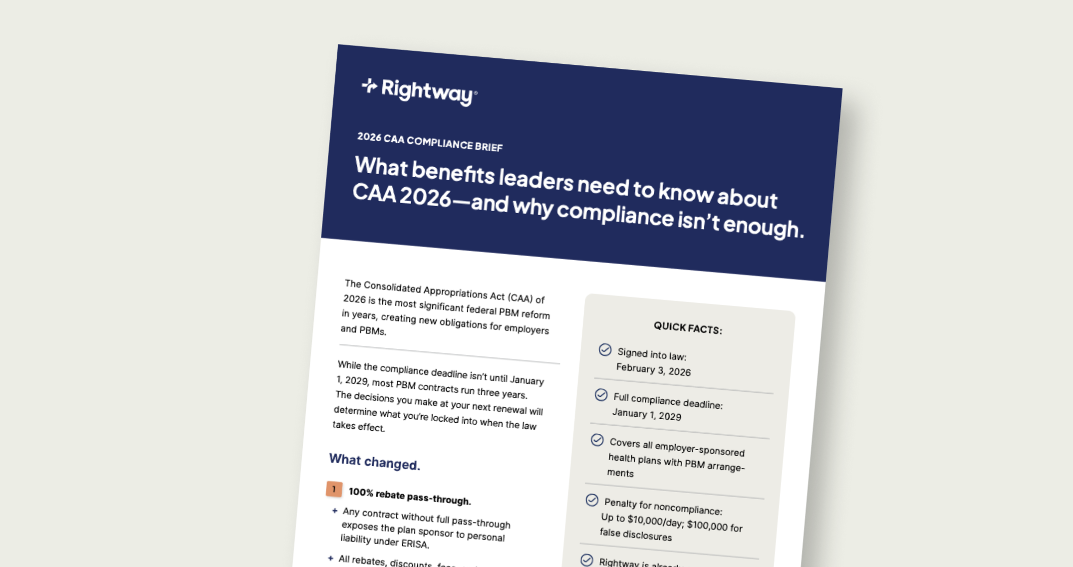 What benefits leaders need to know about CAA 2026—and why compliance isn't enough.
