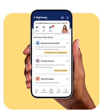 Mobile device in hand