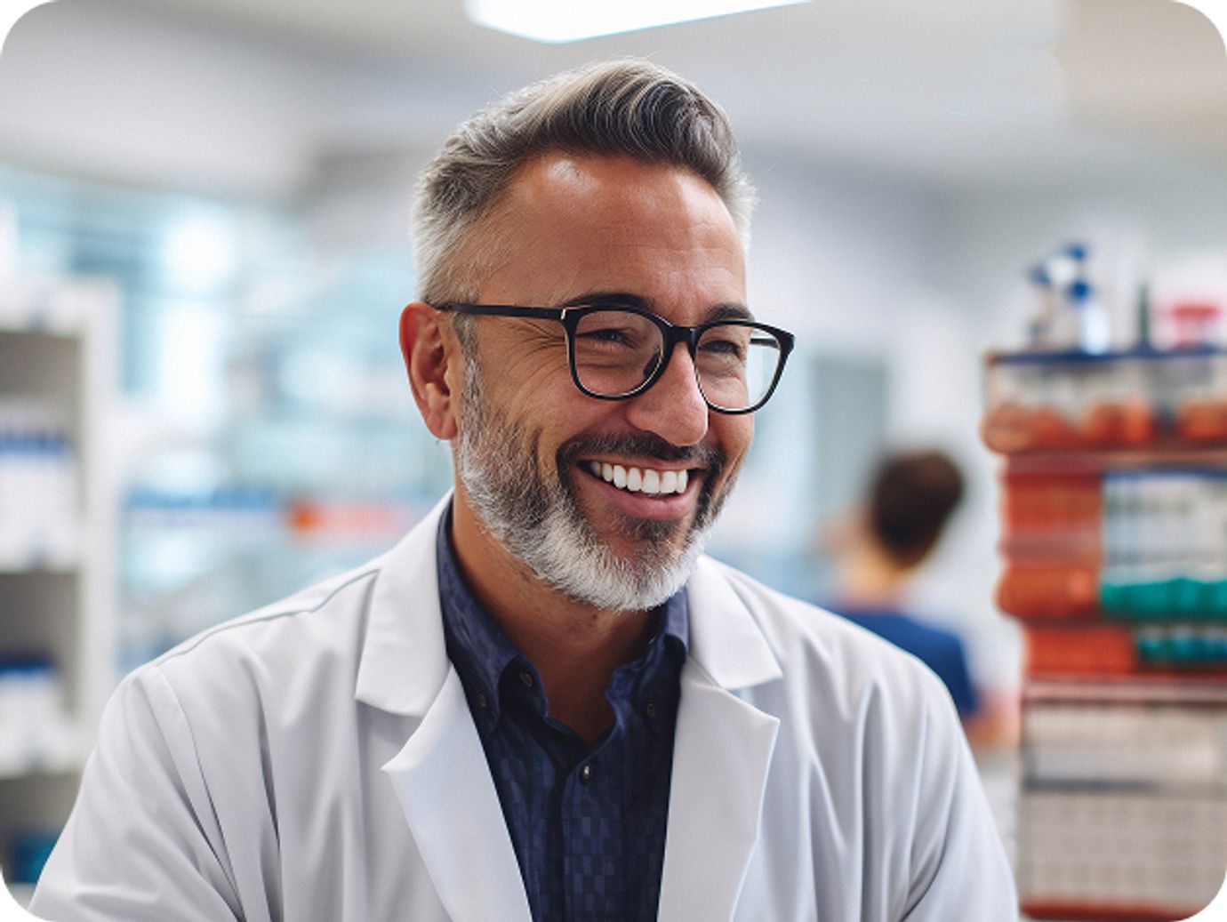 Smiling pharmacist